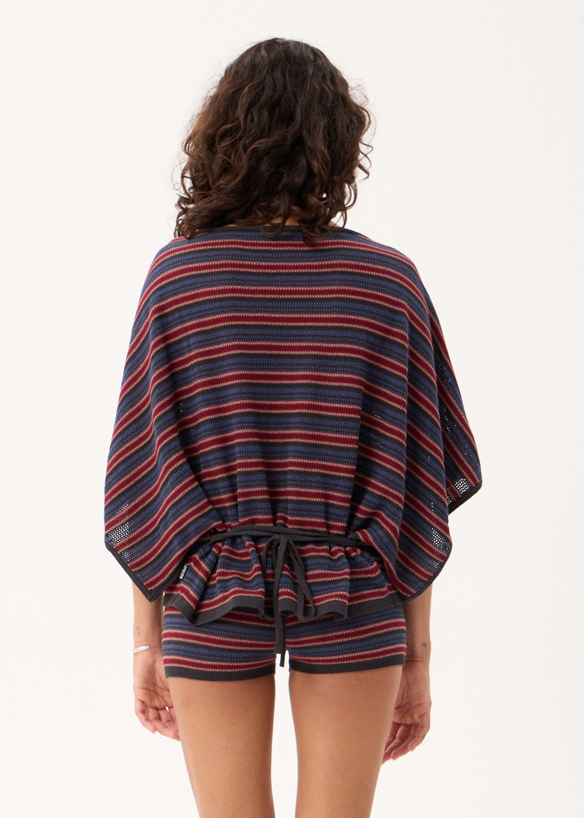 AFENDS Vance - Knit Batwing Top - Club Stripe