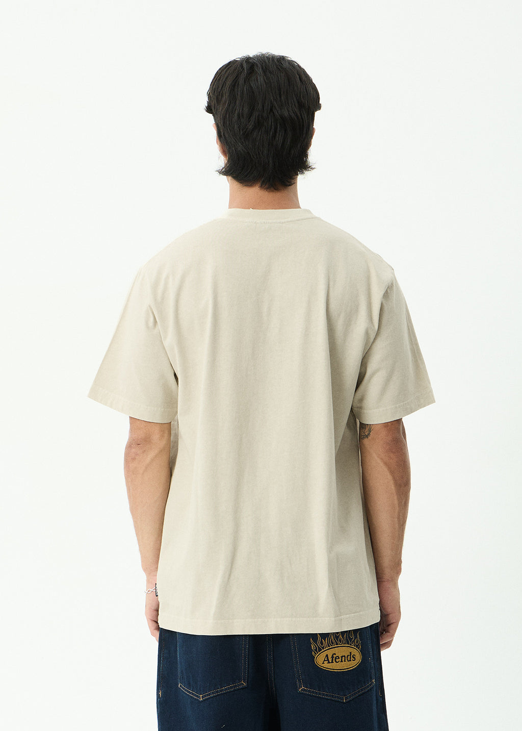 AFENDS Destroyed - Retro Tee - Moonbeam