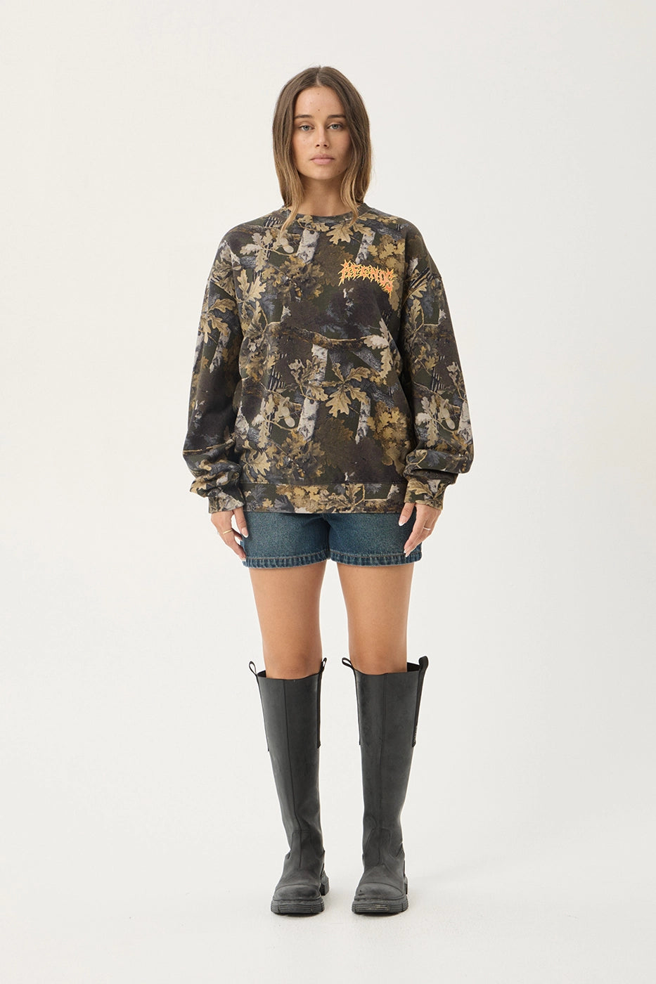 AFENDS Mens Find Me - Crew Neck - Find Me