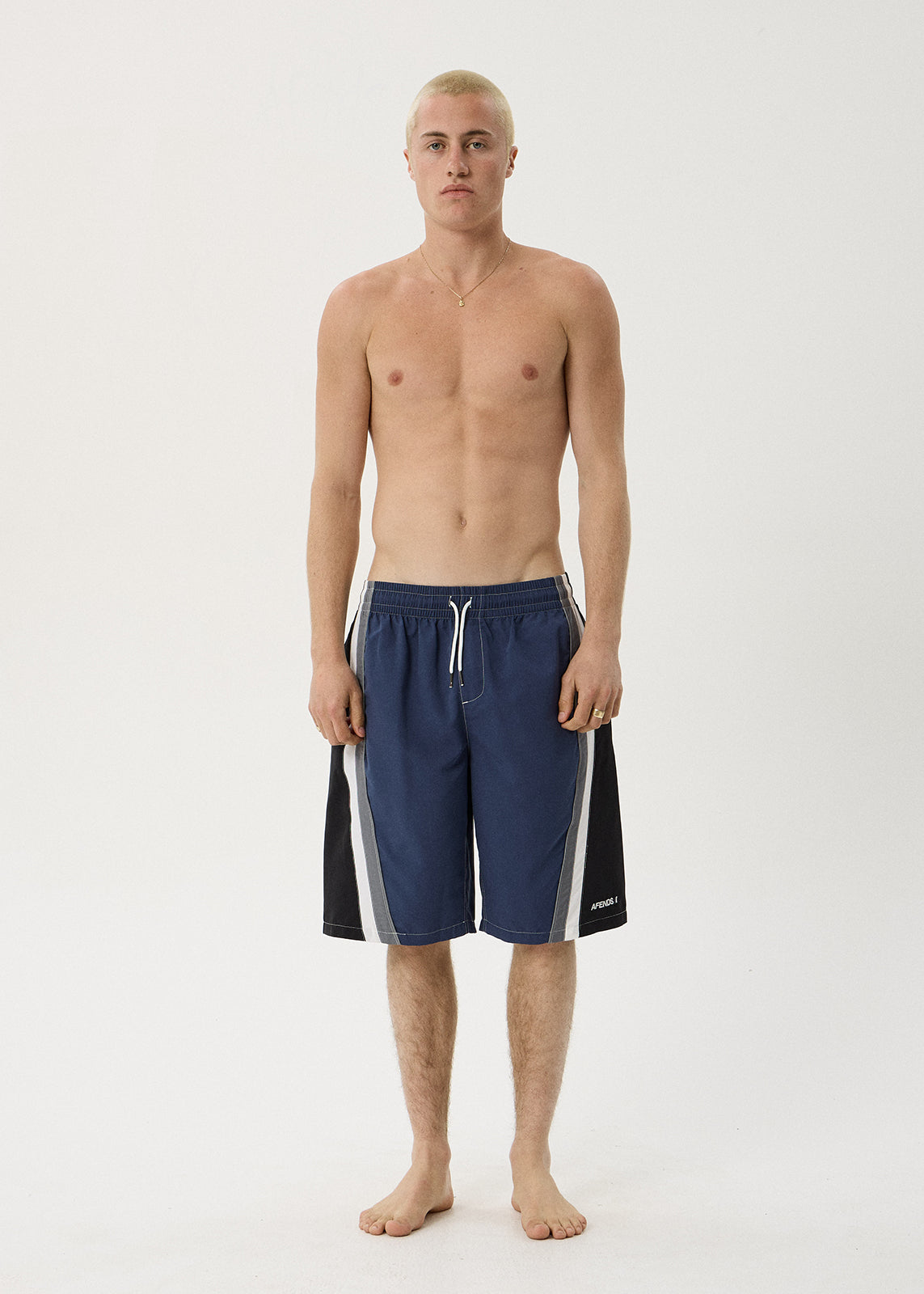 AFENDS Tallows - Swim Short 22" - Black / Blue