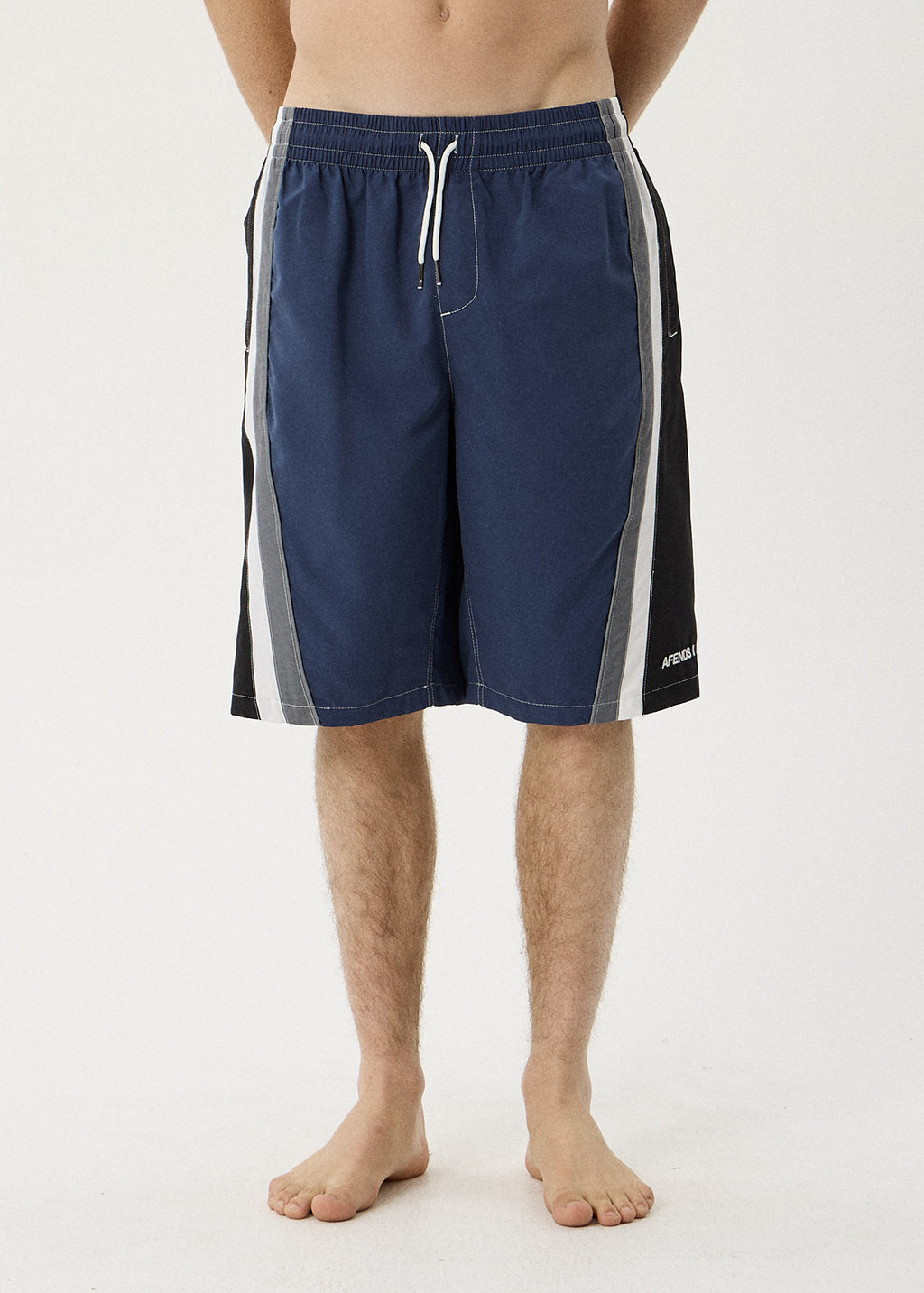 AFENDS Tallows - Swim Short 22" - Black / Blue