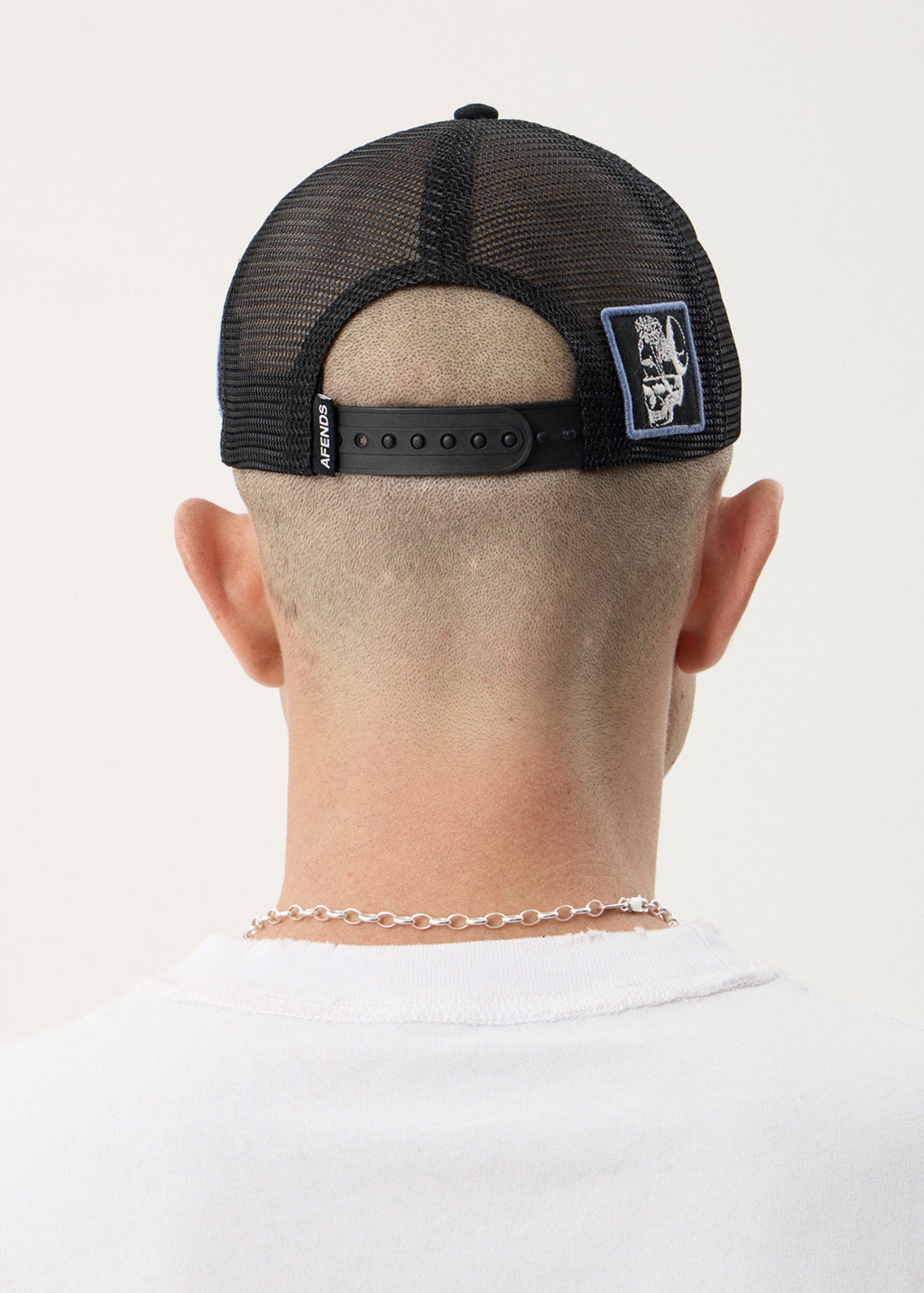 AFENDS Unisex Spiritual - Mesh Trucker Cap - Black