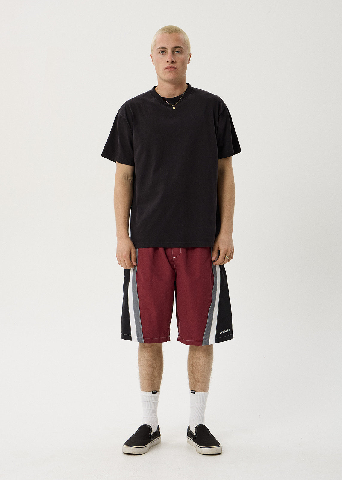 AFENDS Tallows - Swim Short 22" - Burgundy