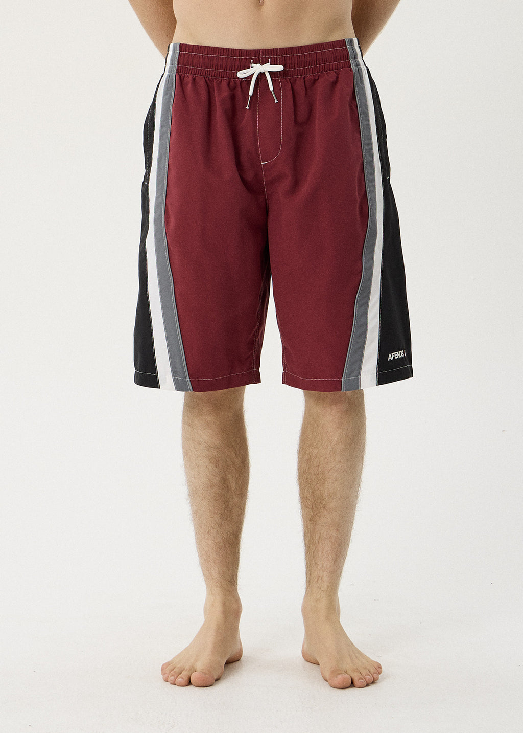 AFENDS Tallows - Swim Short 22" - Burgundy