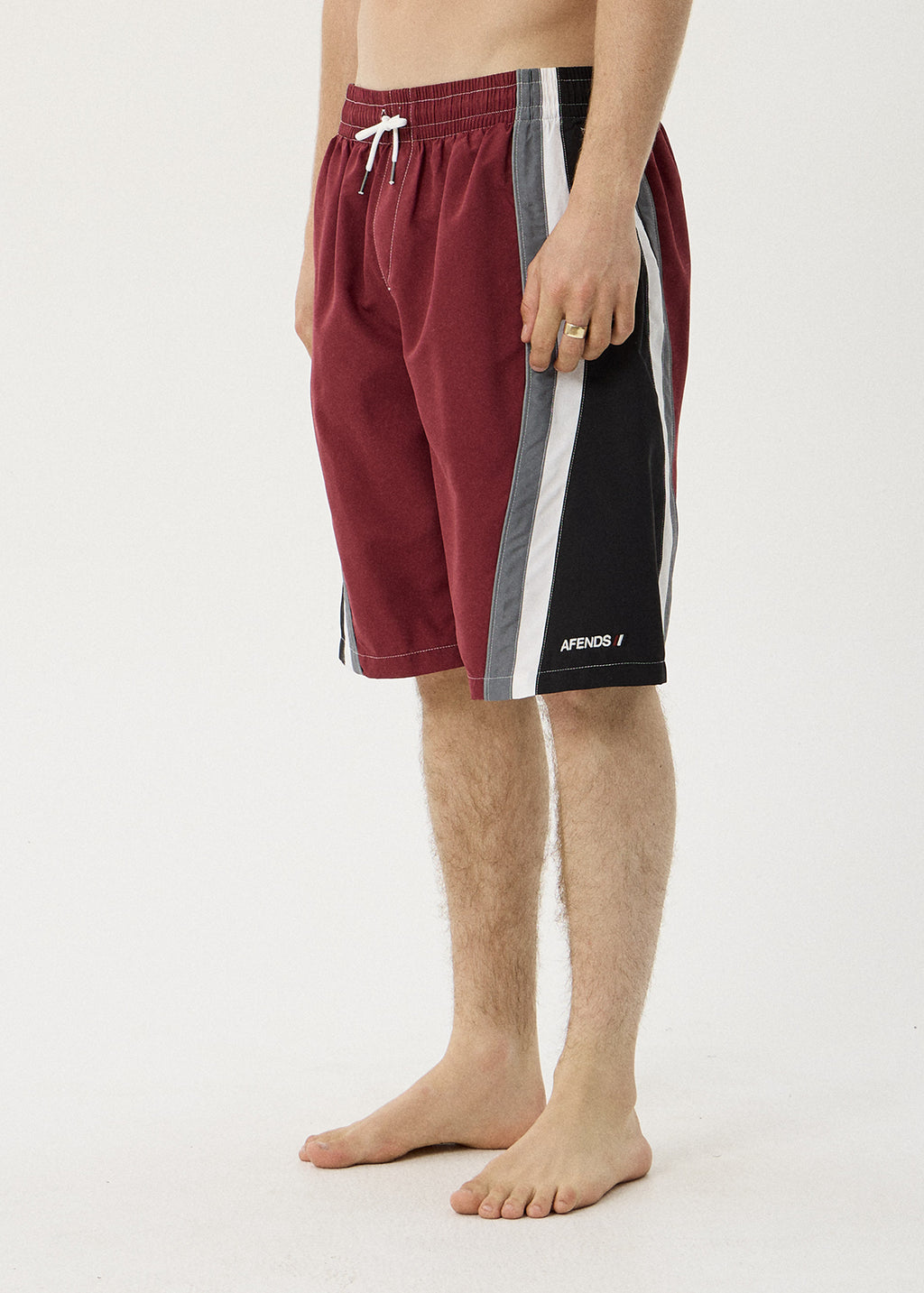 AFENDS Tallows - Swim Short 22" - Burgundy