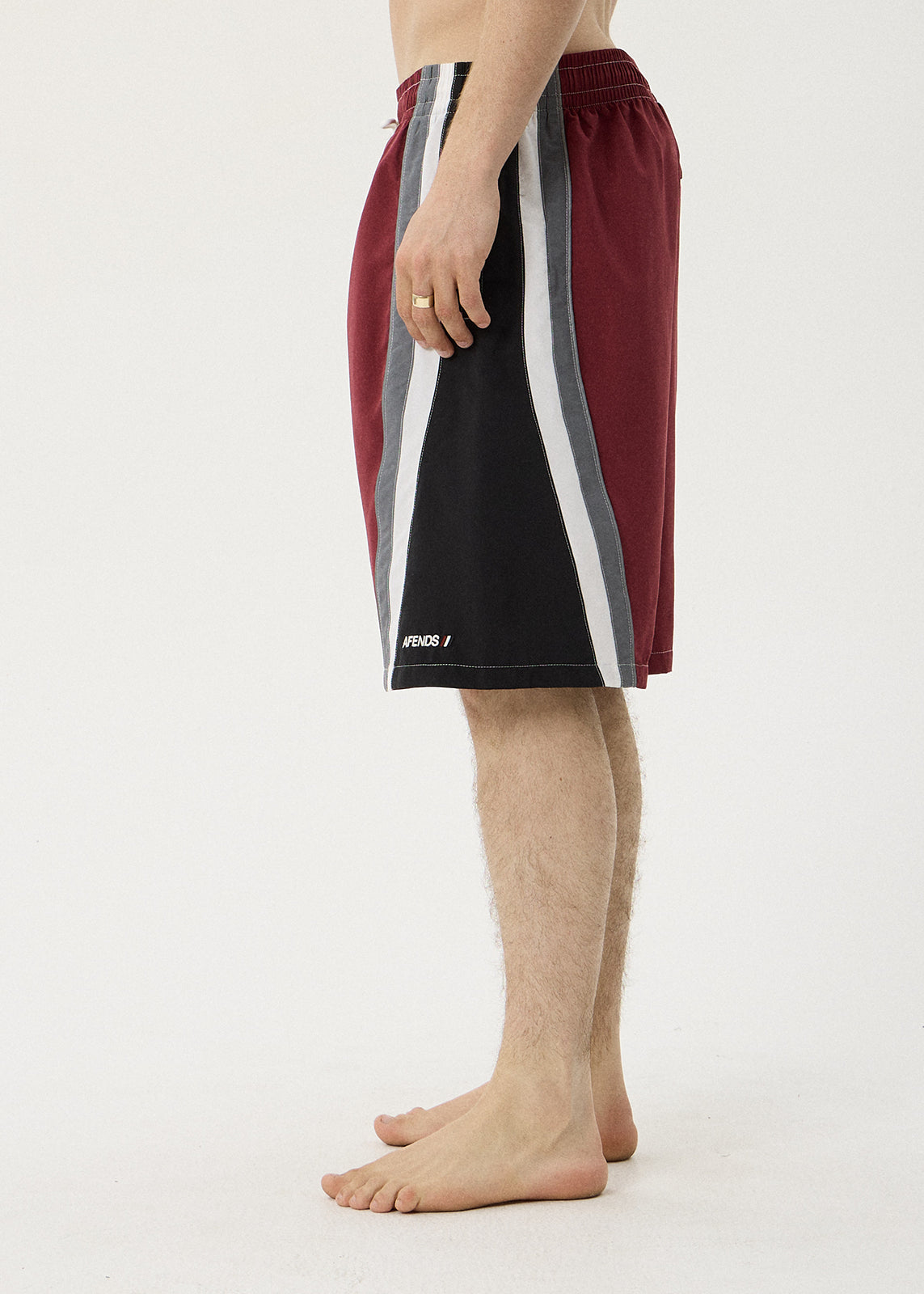 AFENDS Tallows - Swim Short 22" - Burgundy
