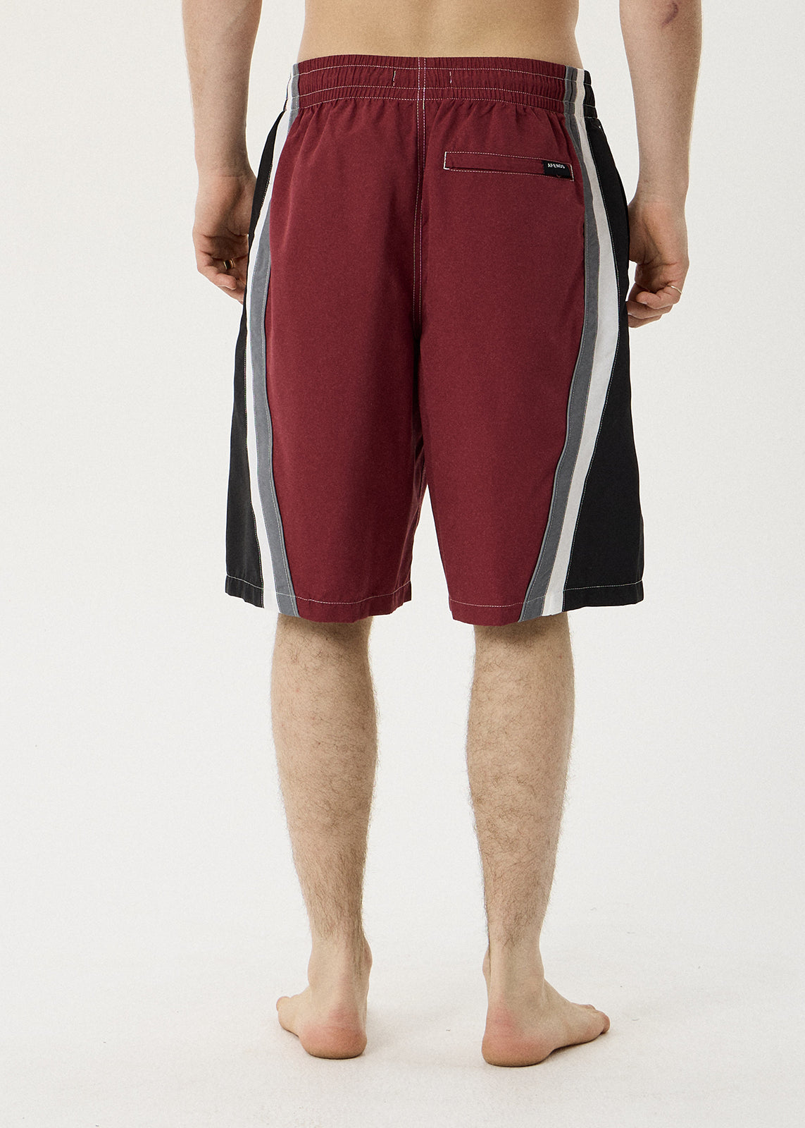 AFENDS Tallows - Swim Short 22" - Burgundy