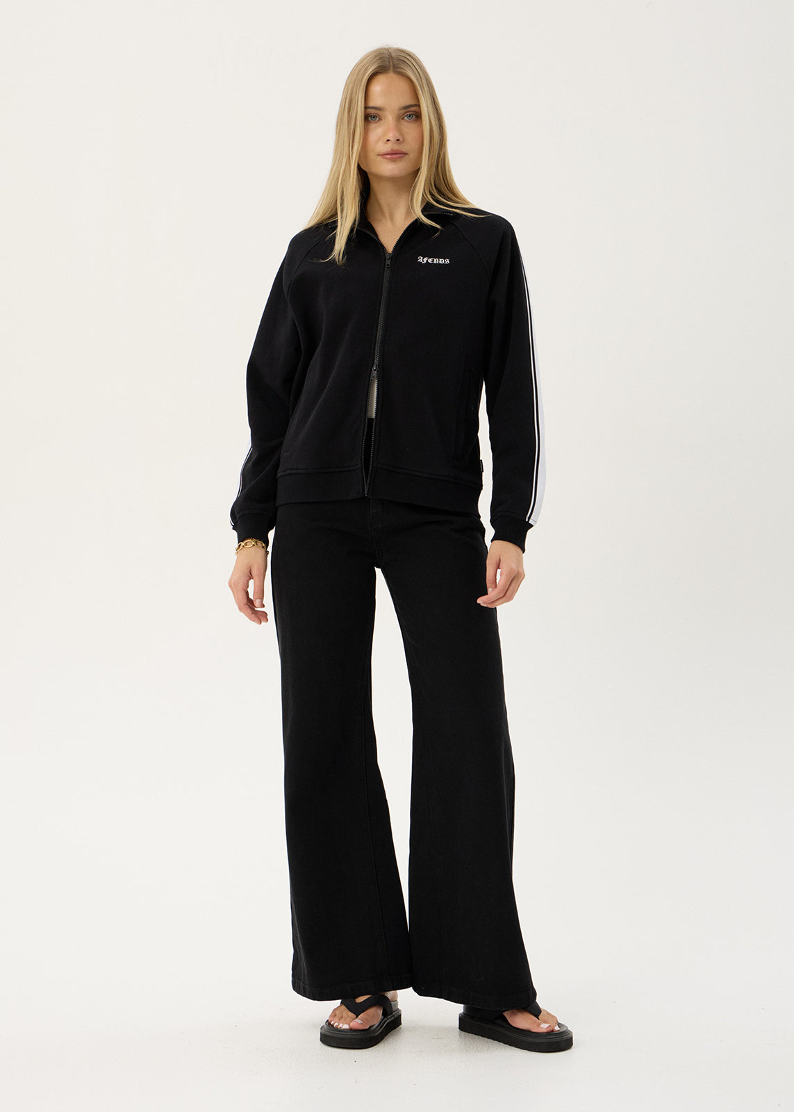 AFENDS Womens Live Now - Track Jacket - Black