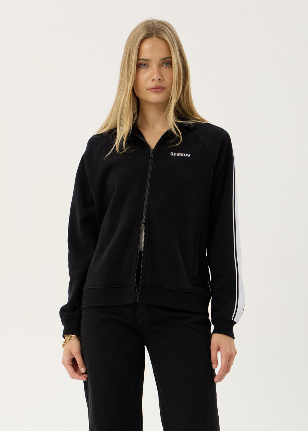 AFENDS Womens Live Now - Track Jacket - Black