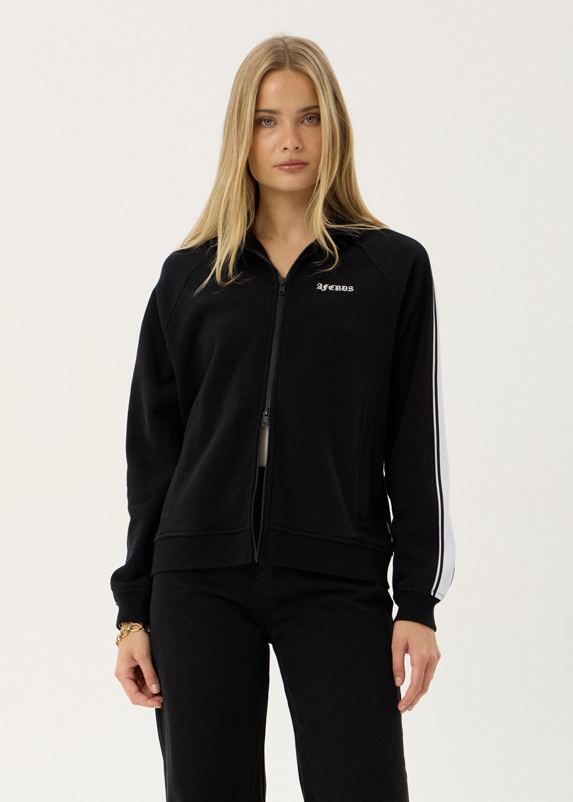AFENDS Womens Live Now - Track Jacket - Black