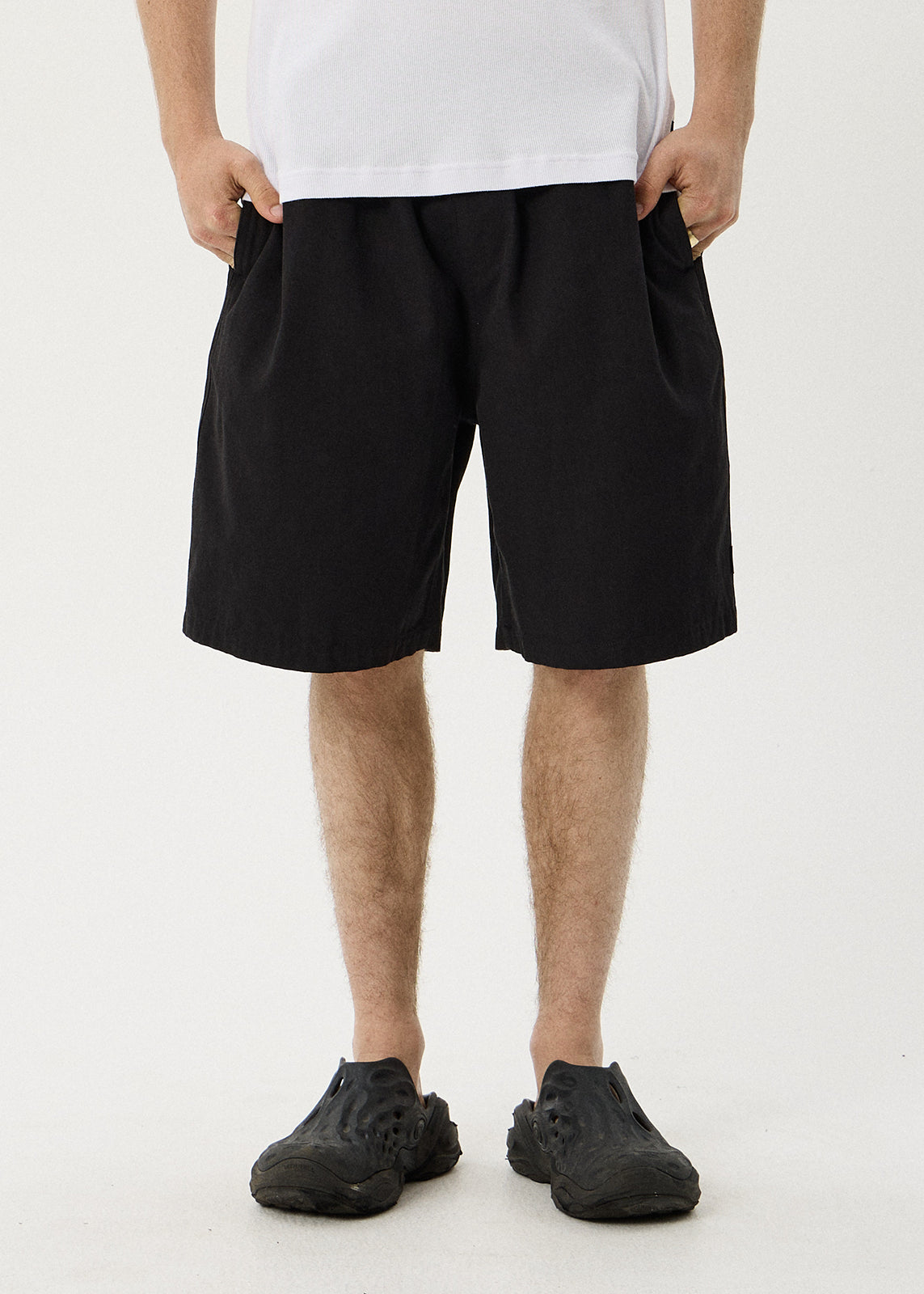 AFENDS Ninety Eights - Oversized Short 21" - Black