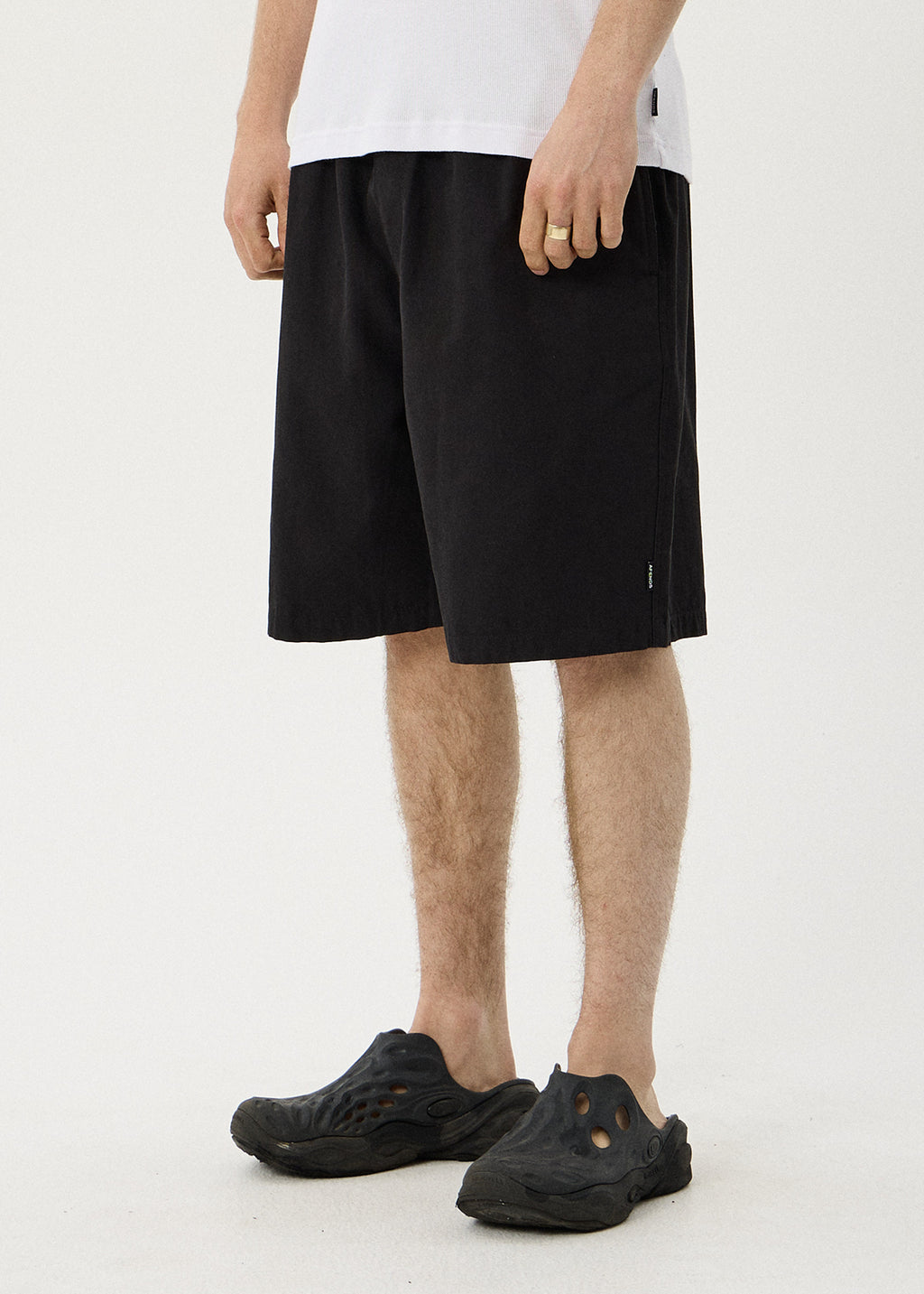 AFENDS Ninety Eights - Oversized Short 21" - Black