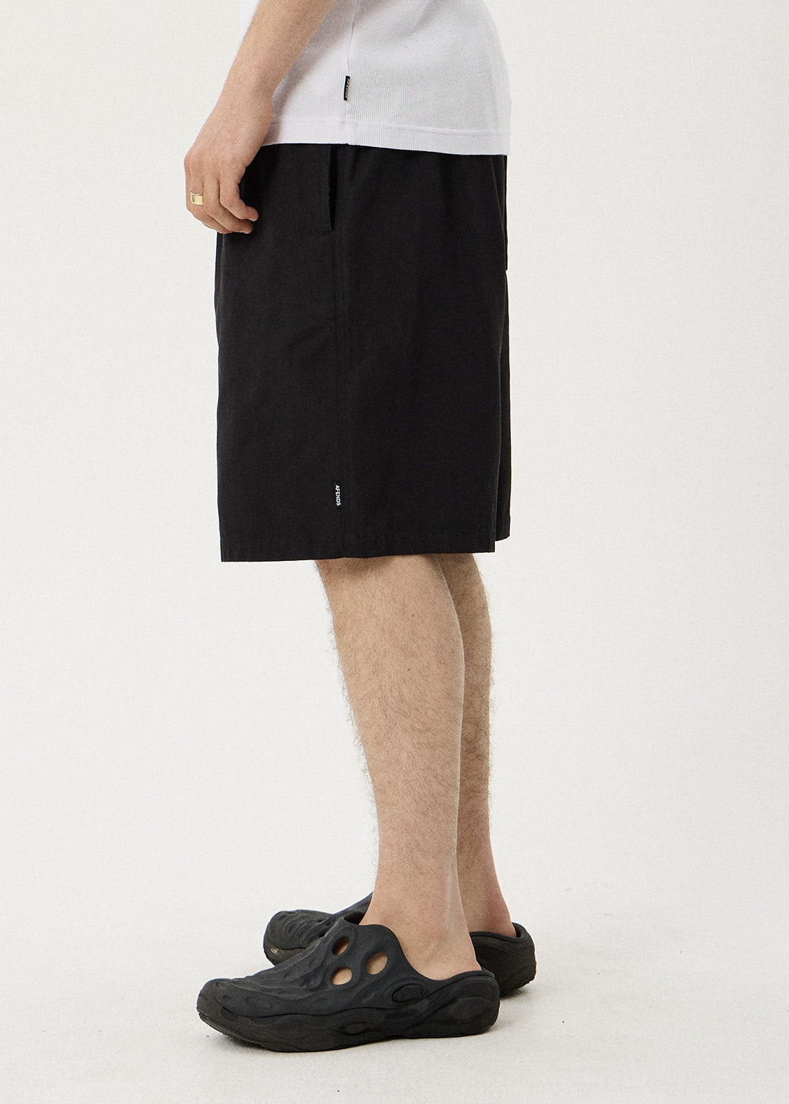 AFENDS Ninety Eights - Oversized Short 21" - Black