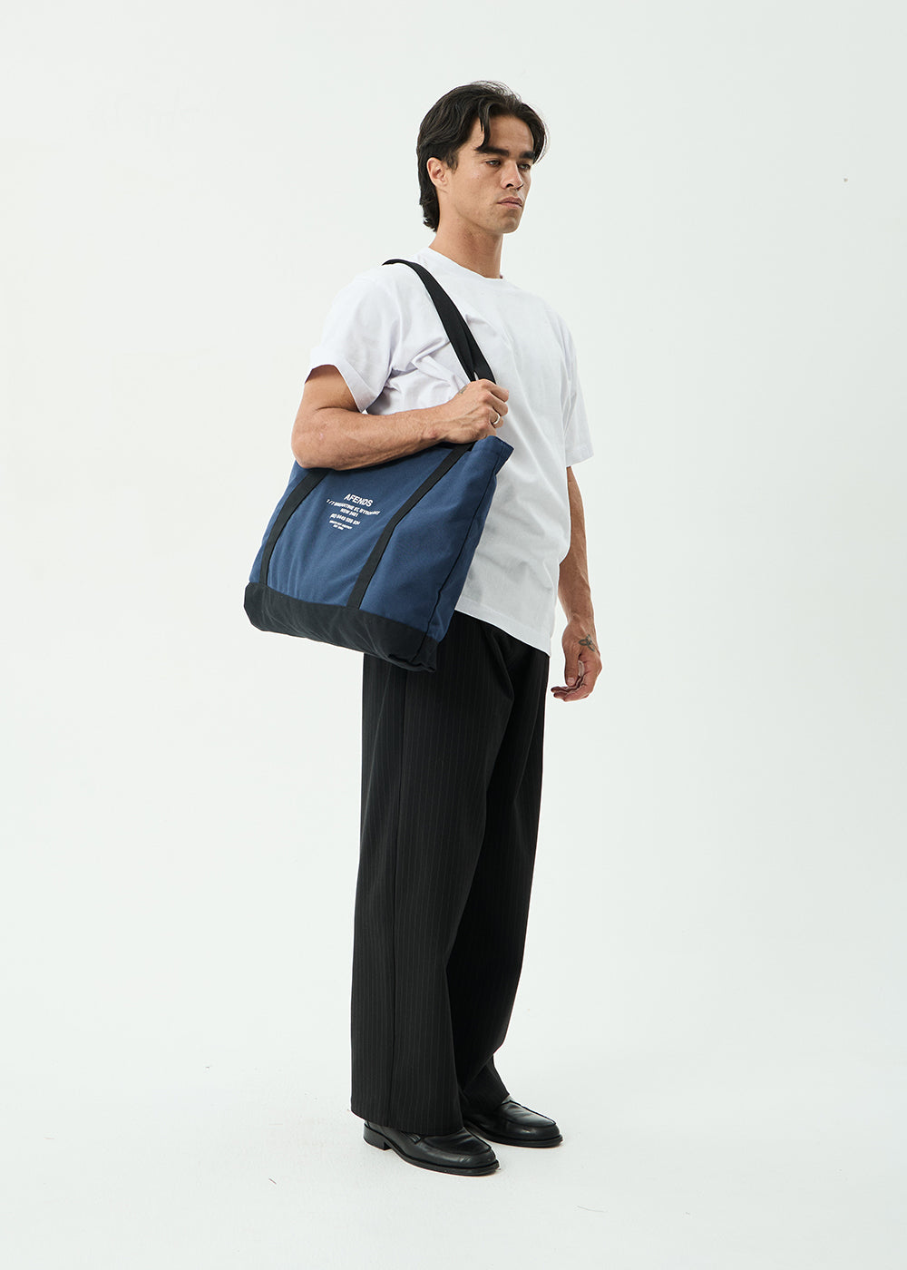 AFENDS Mens Hq - Tote Bag - Navy