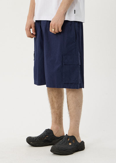 AFENDS Ninety Eights - Oversized Cargo Short 21" - Navy