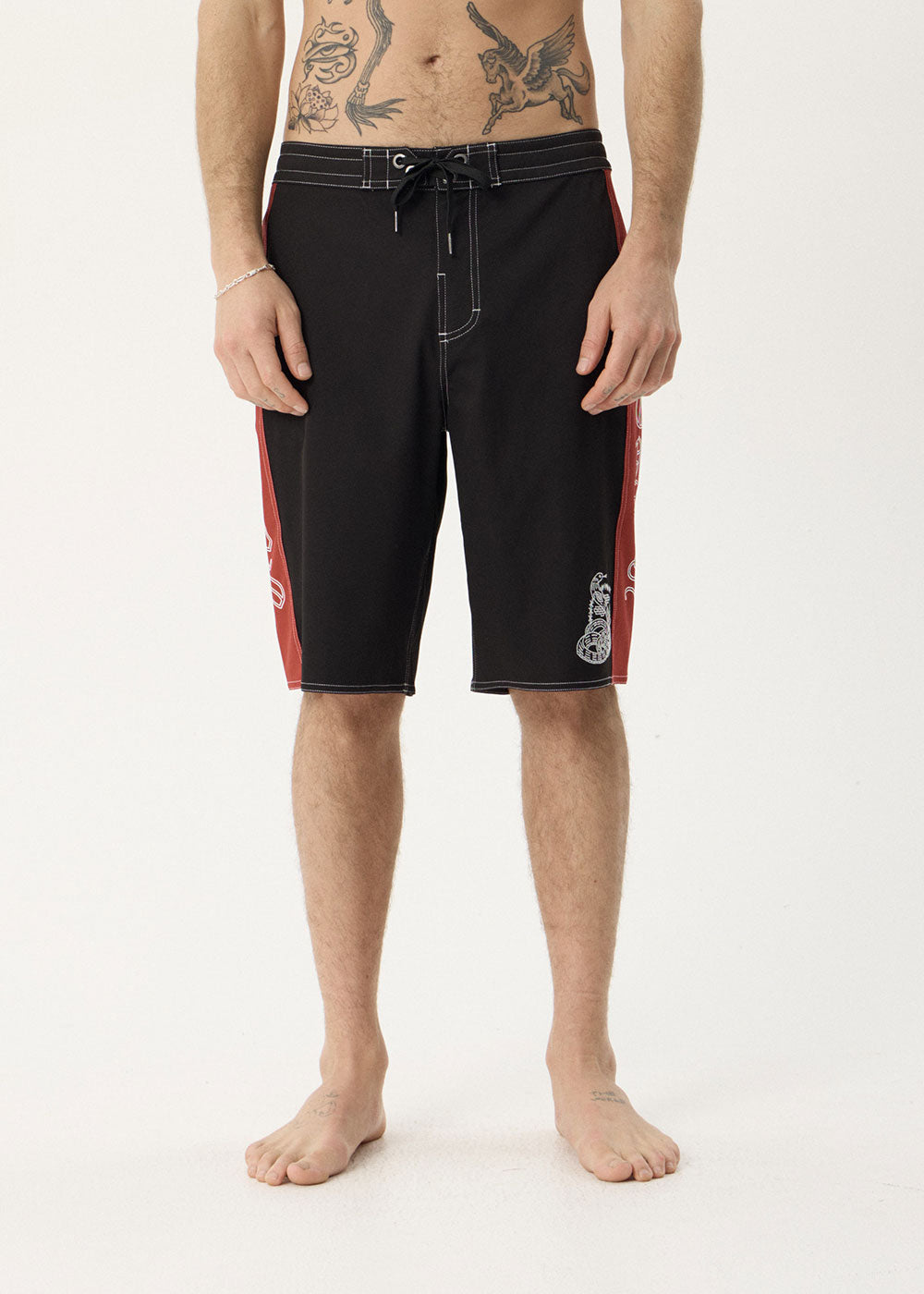 AFENDS Mens Motor - Surf Related V2 Boardshort 22" - Black