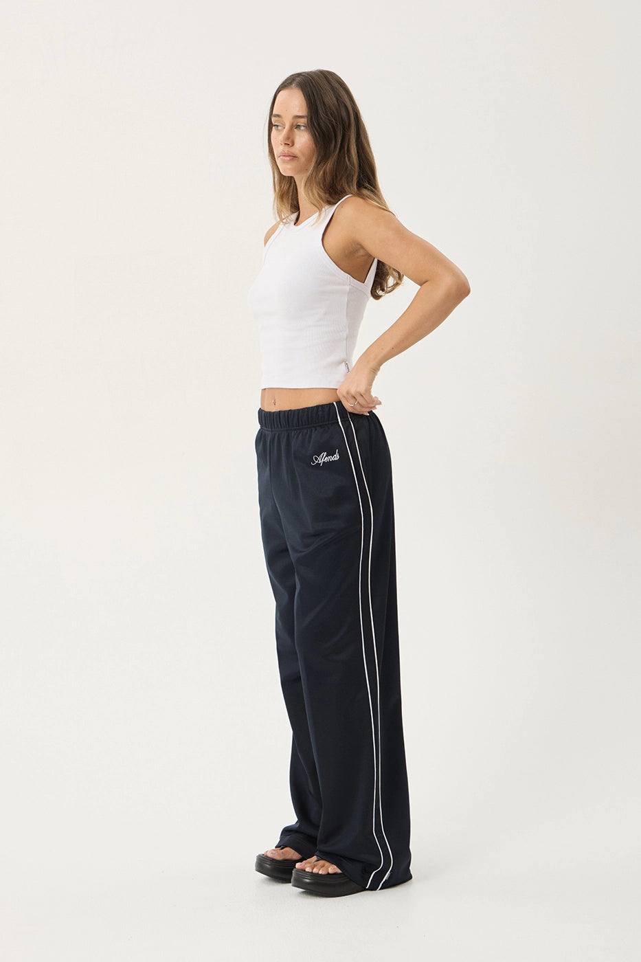 AFENDS Womens Avenue - Track Pant - Navy