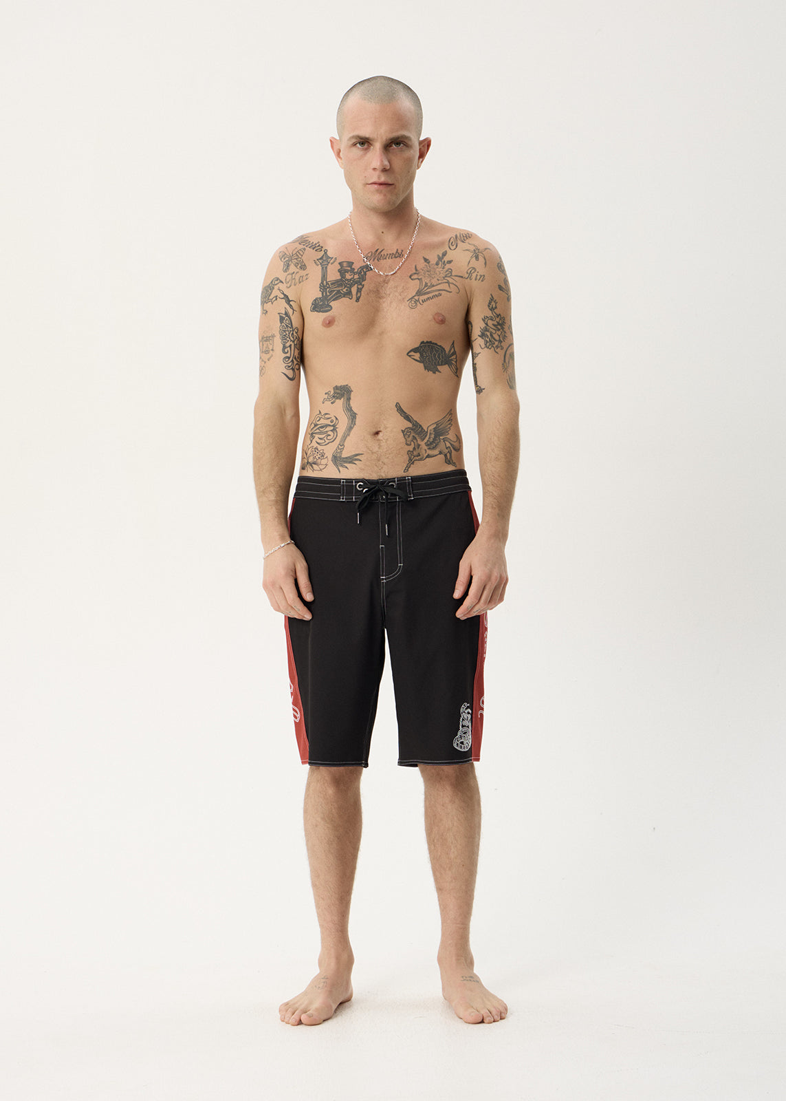 AFENDS Mens Motor - Surf Related V2 Boardshort 22" - Black