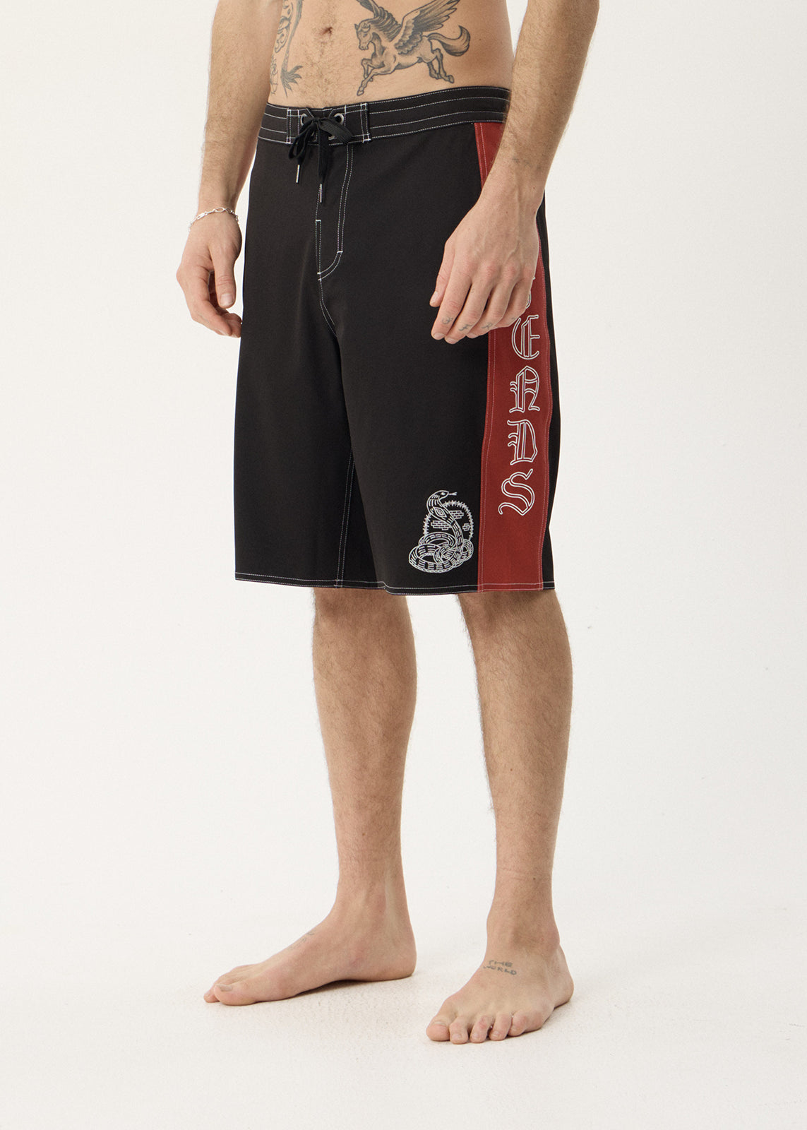 AFENDS Mens Motor - Surf Related V2 Boardshort 22" - Black