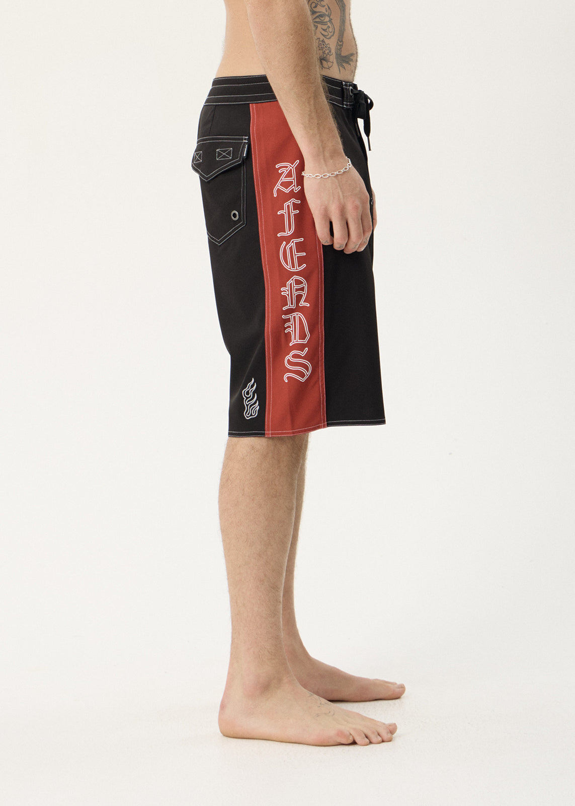 AFENDS Mens Motor - Surf Related V2 Boardshort 22" - Black