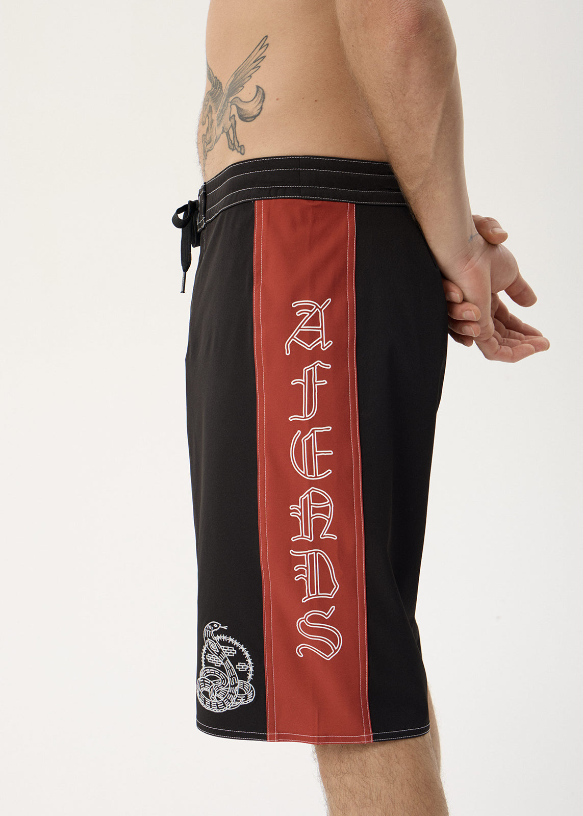 AFENDS Mens Motor - Surf Related V2 Boardshort 22" - Black