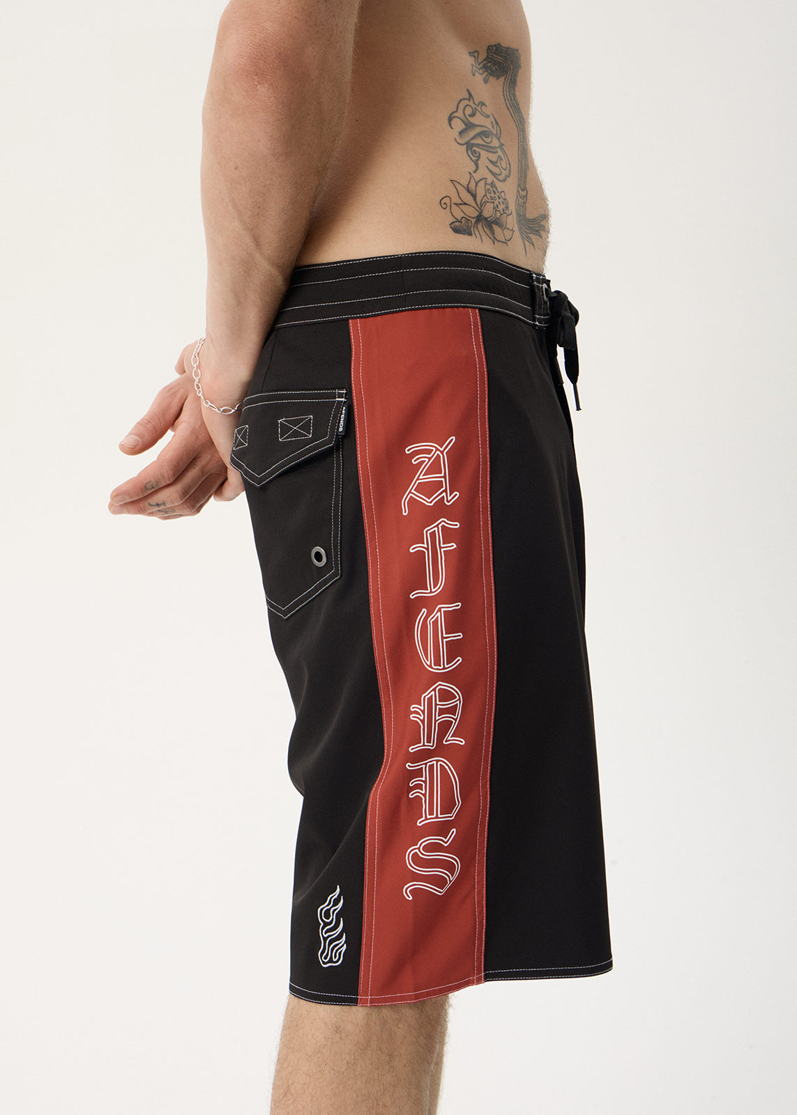 AFENDS Mens Motor - Surf Related V2 Boardshort 22" - Black