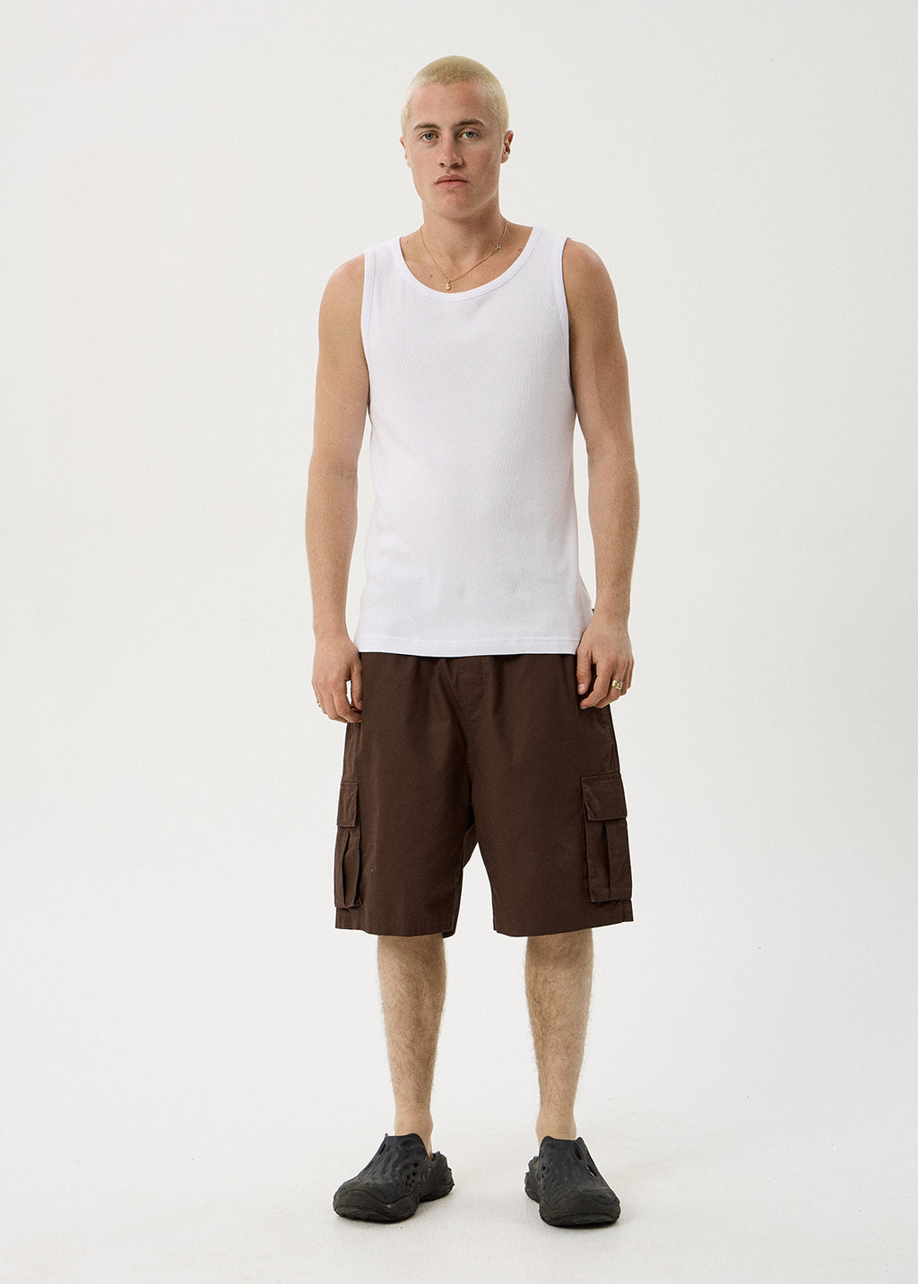 AFENDS Ninety Eights - Oversized Cargo Short 21" - Coffee