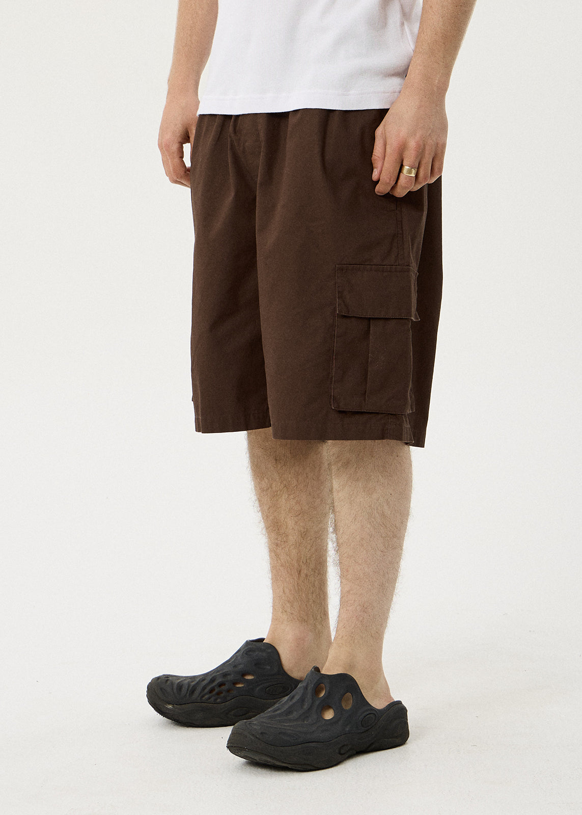 AFENDS Ninety Eights - Oversized Cargo Short 21" - Coffee
