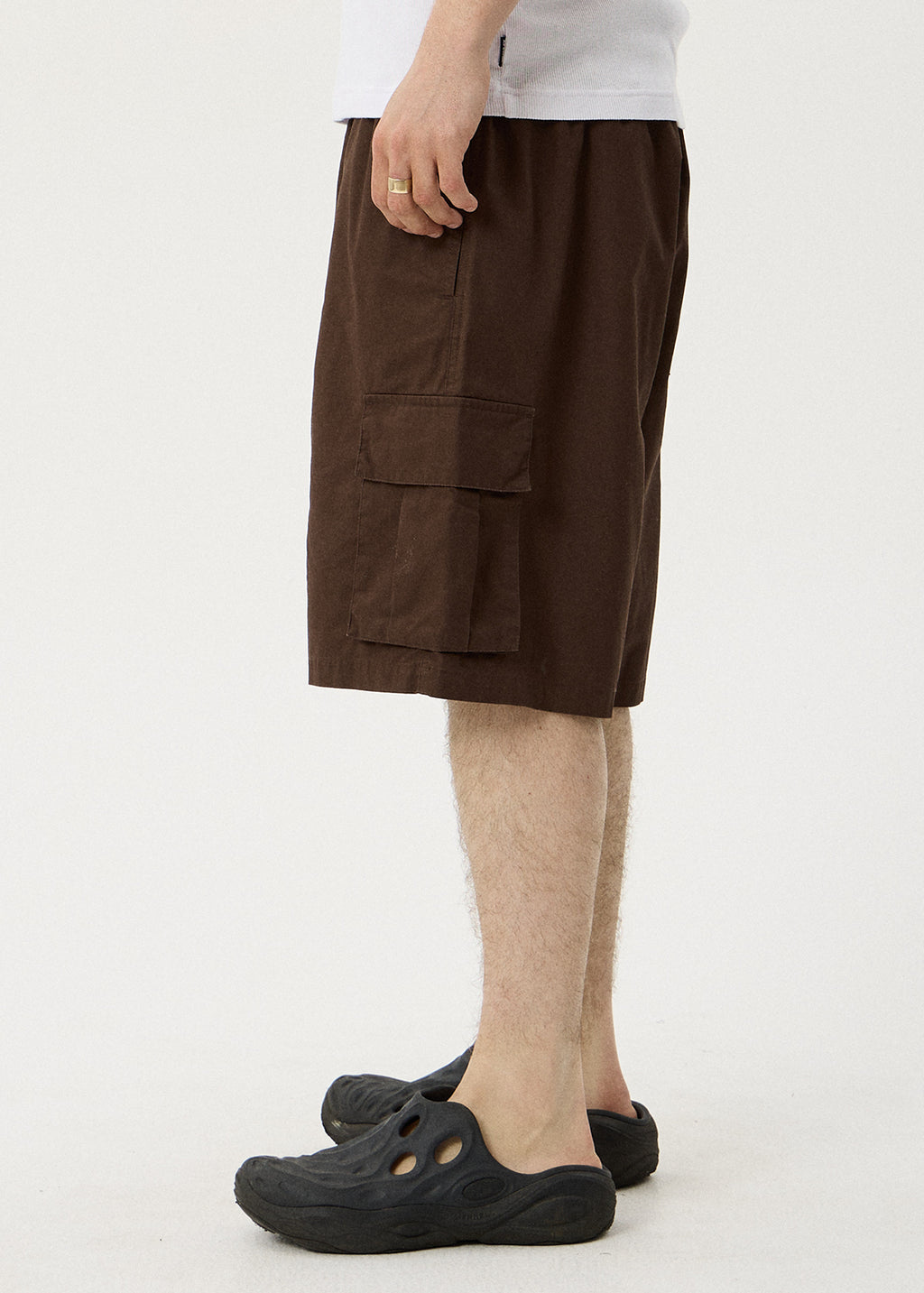 AFENDS Ninety Eights - Oversized Cargo Short 21" - Coffee