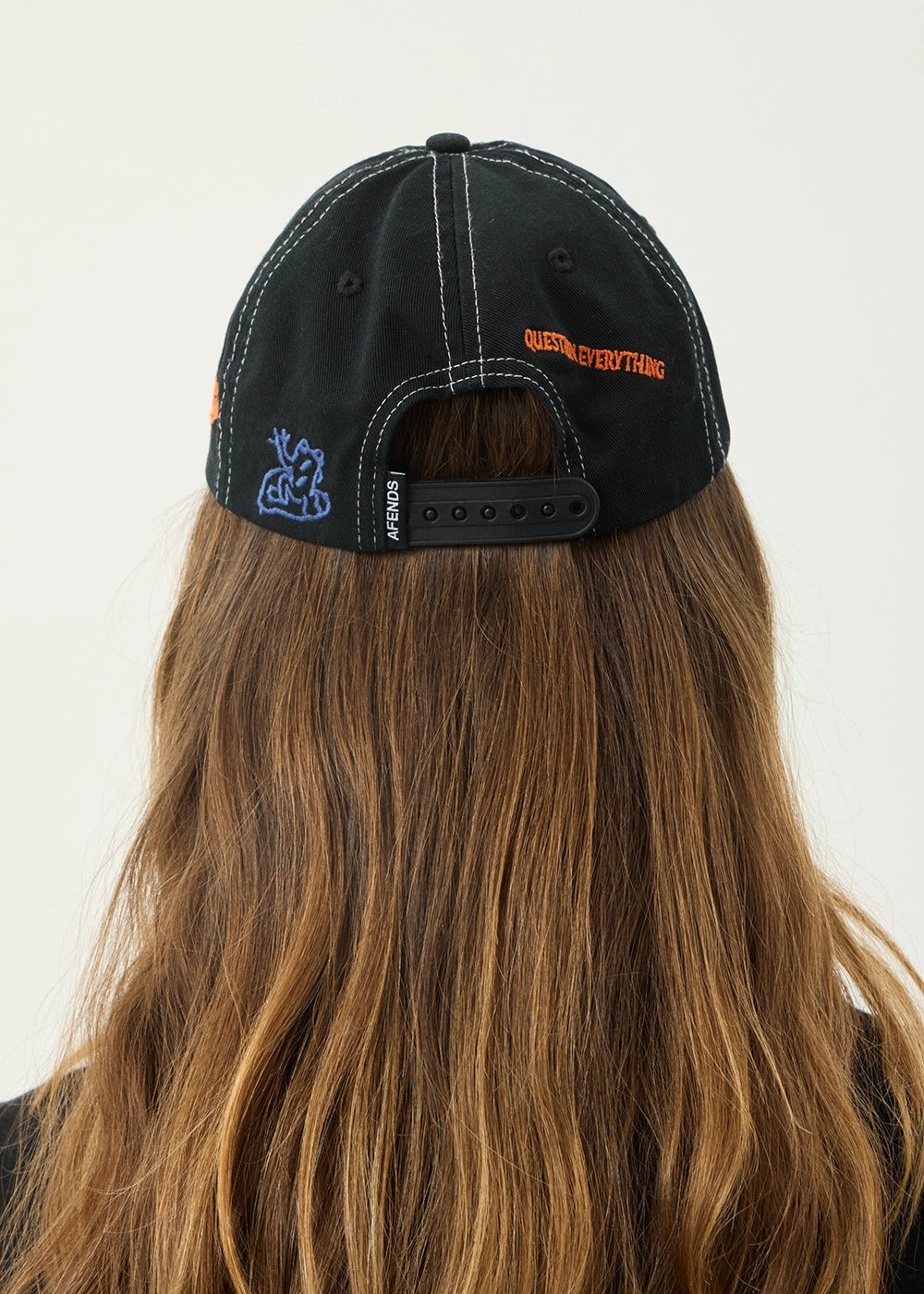 AFENDS Mens Leap - Six Panel Cap - Stone Black