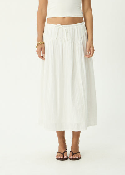 AFENDS Marlow - Midi Skirt - White