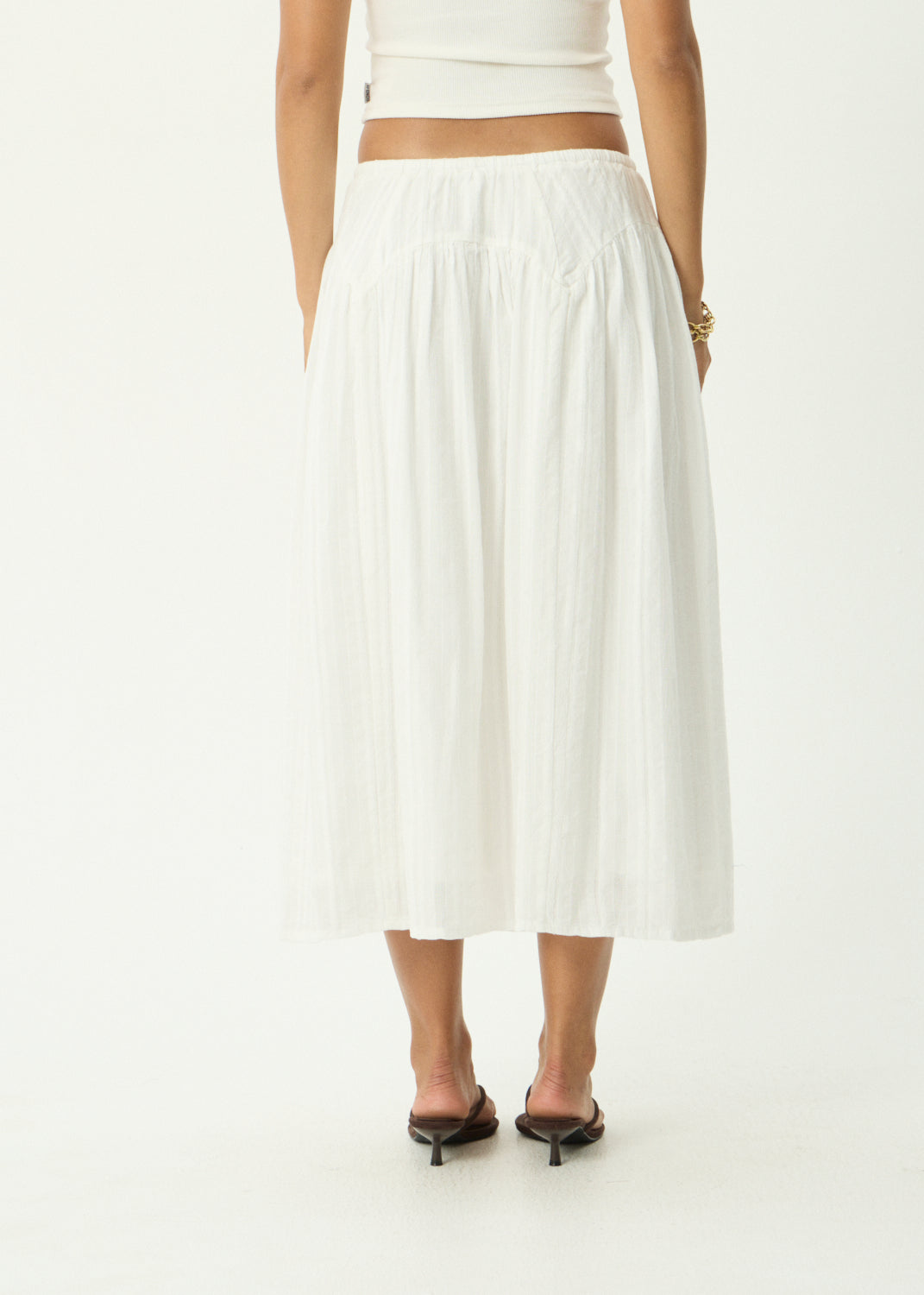 AFENDS Marlow - Midi Skirt - White