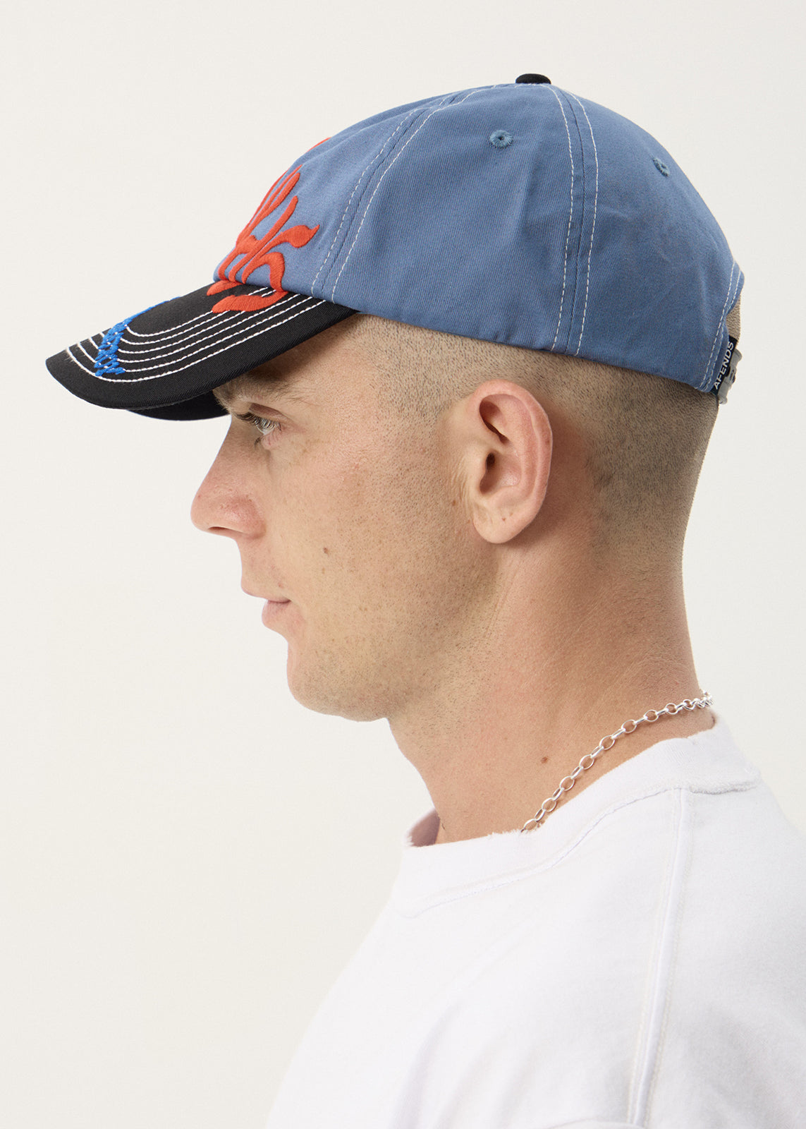 AFENDS Unisex Consider - Six Panel Cap - Slate Blue