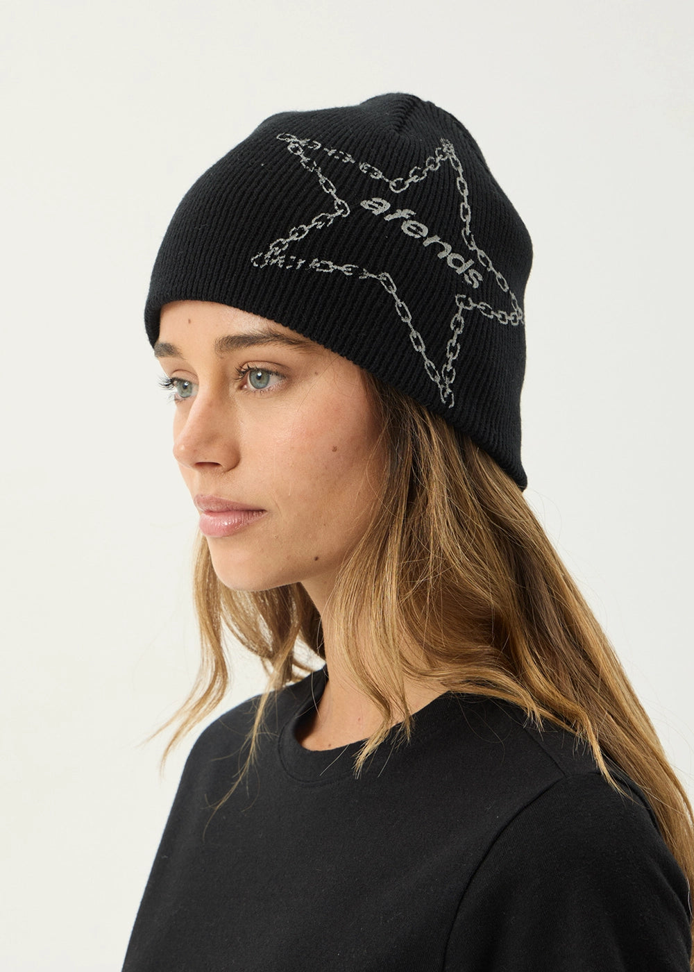 AFENDS Mens Chains - Beanie - Black