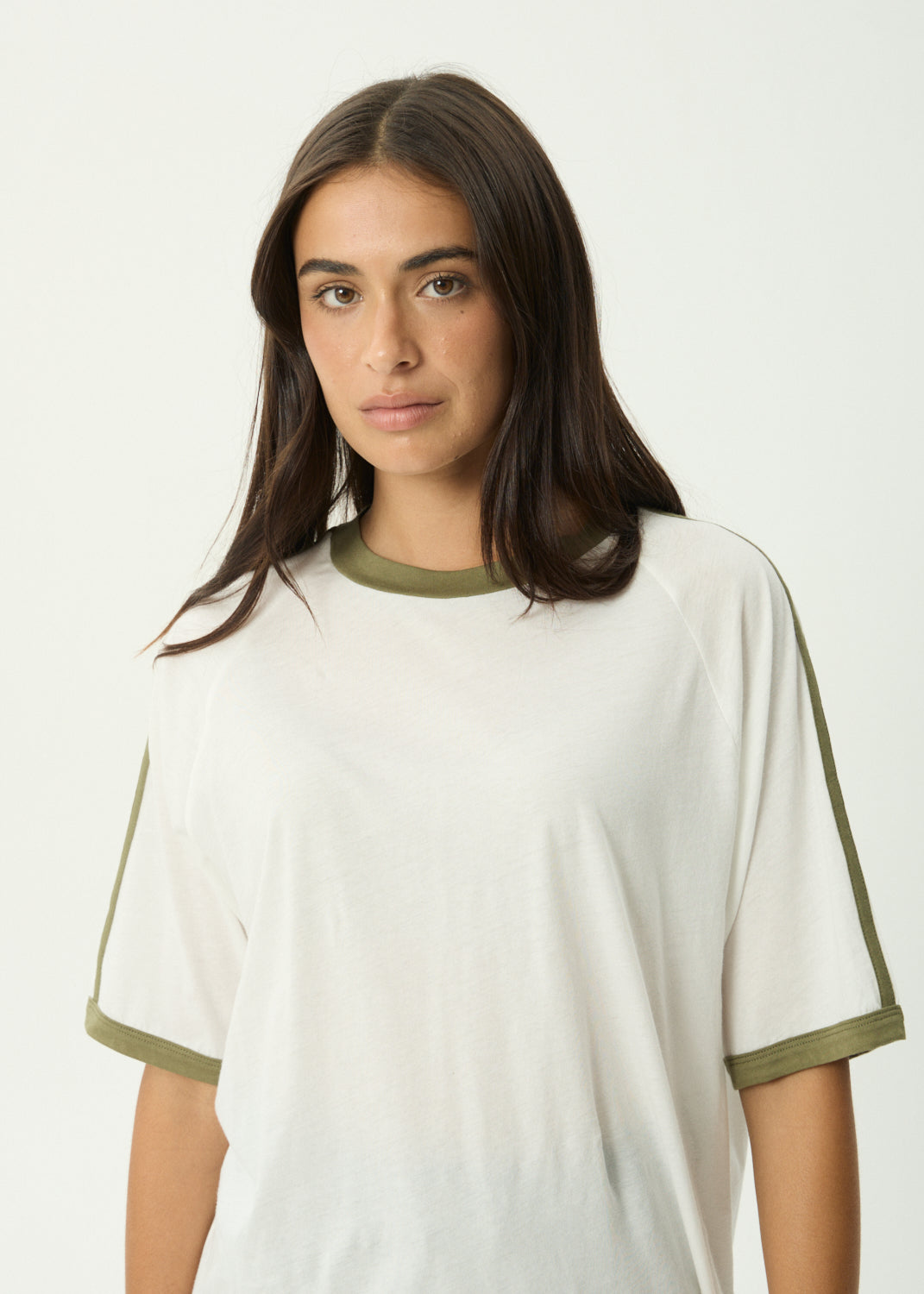 AFENDS Smokeshow - Oversized Raglan Tee - White