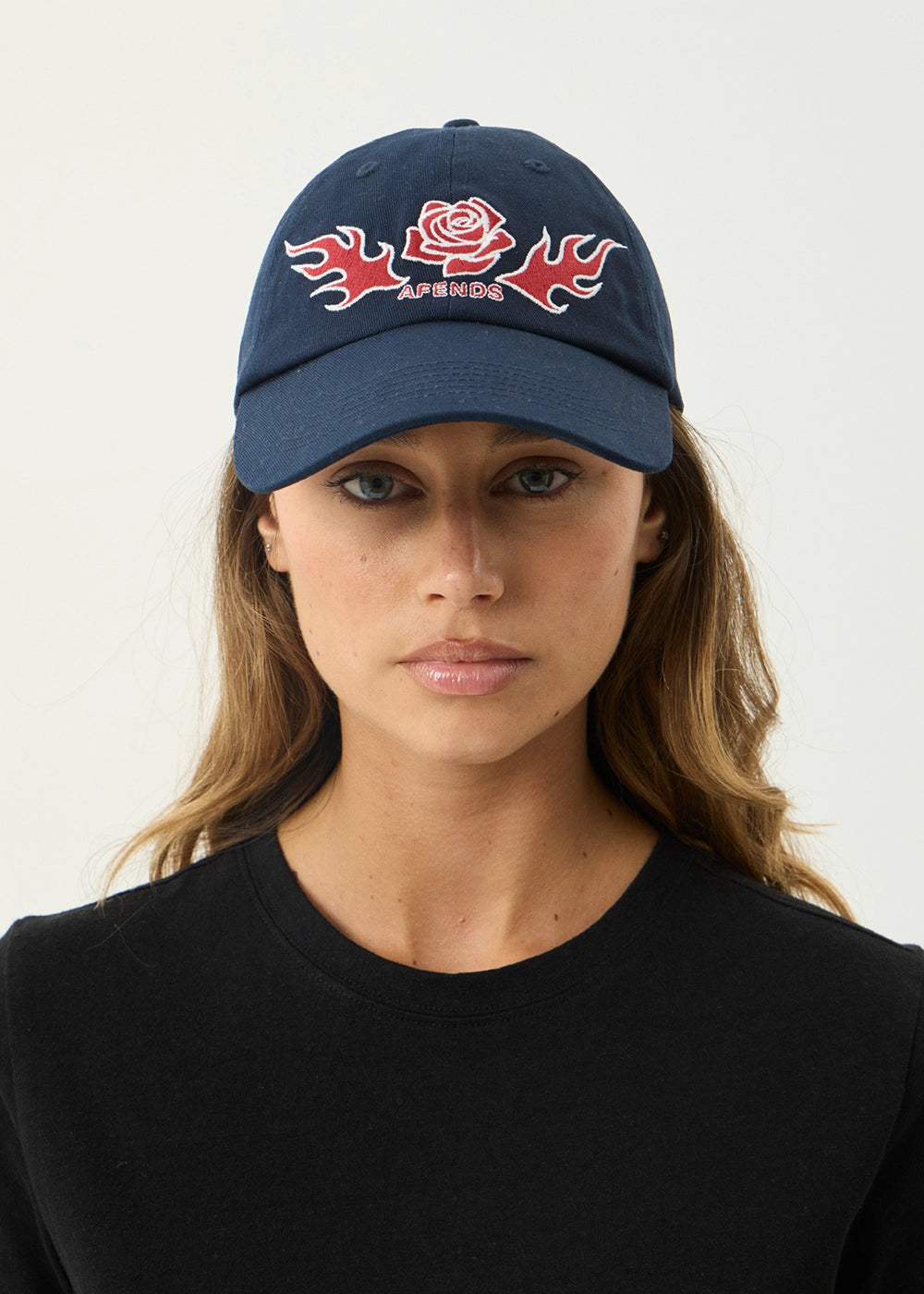 AFENDS Womens Desert Rose - Panelled Cap - Navy