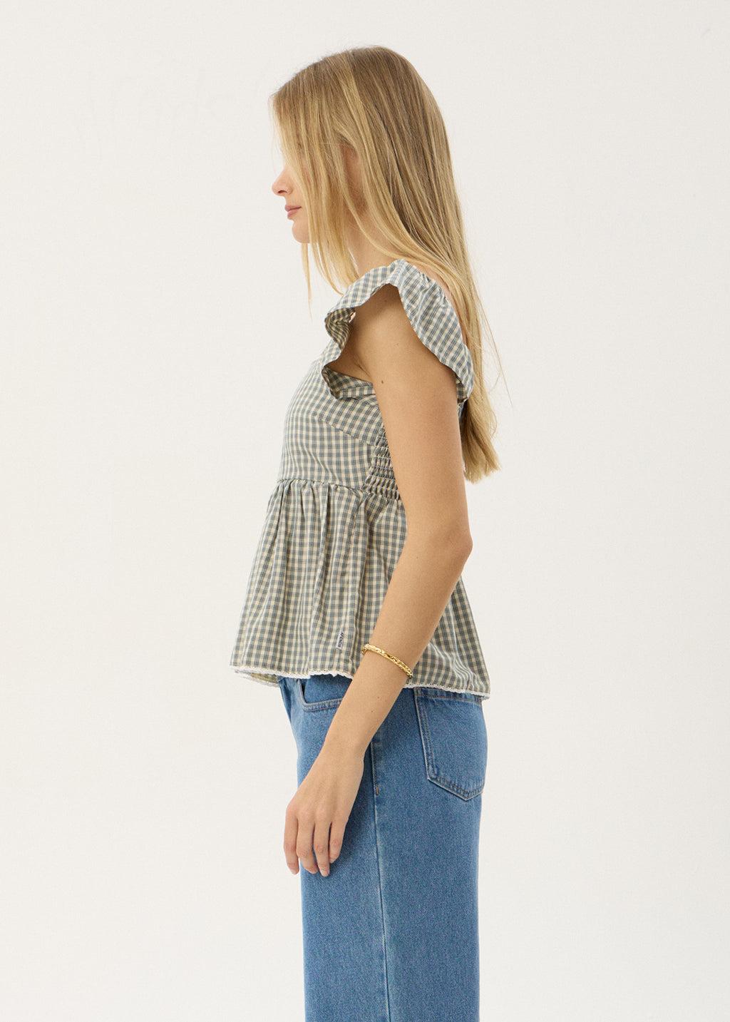 AFENDS Womens Drew - Top - Vice Alpine Check