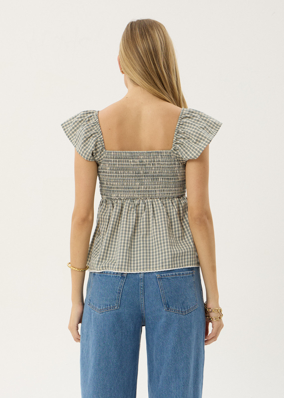 AFENDS Womens Drew - Top - Vice Alpine Check