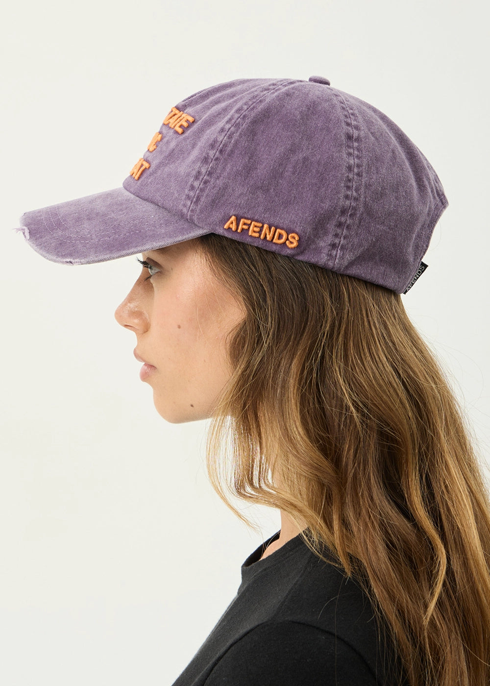 AFENDS Womens Loop State - 5 Panel Cap - Aubergine