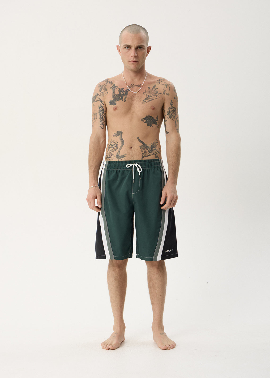 AFENDS Mens Tallows - Swim Short 22" - Pine