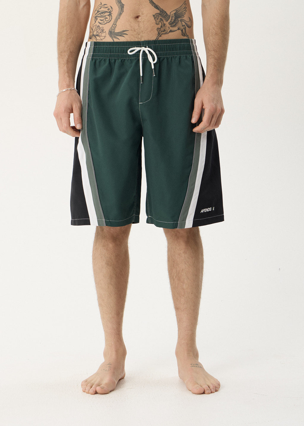 AFENDS Mens Tallows - Swim Short 22" - Pine