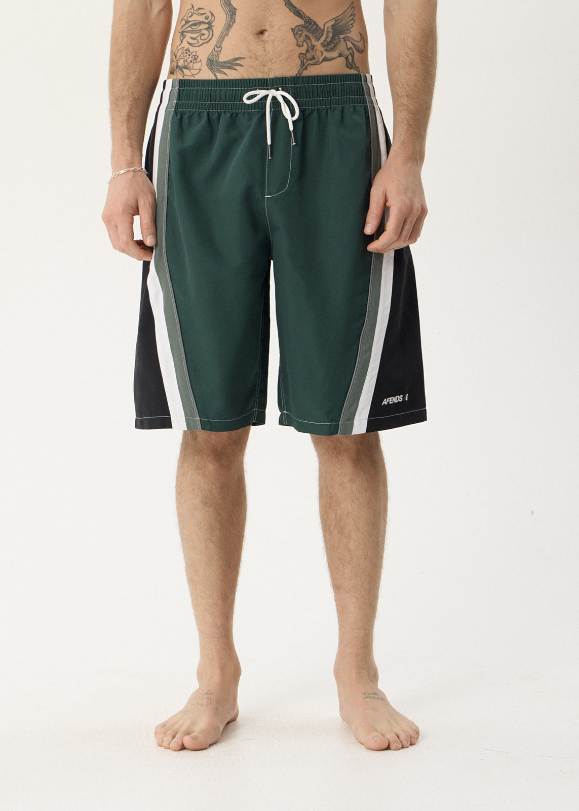 AFENDS Mens Tallows - Swim Short 22" - Pine