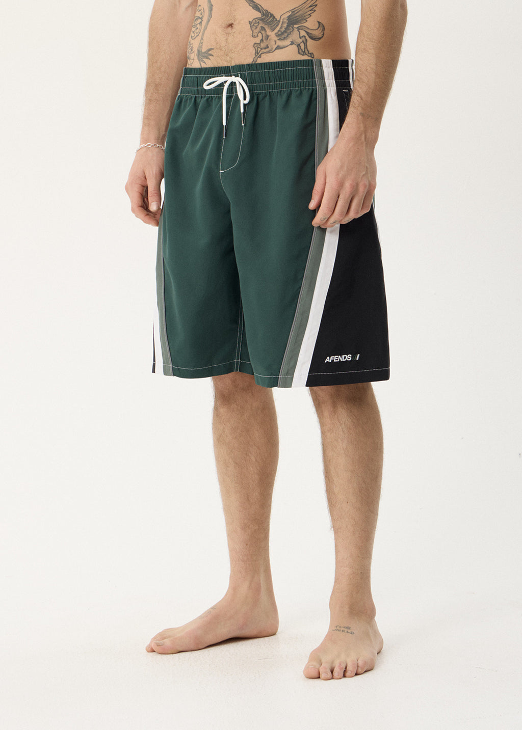 AFENDS Mens Tallows - Swim Short 22" - Pine