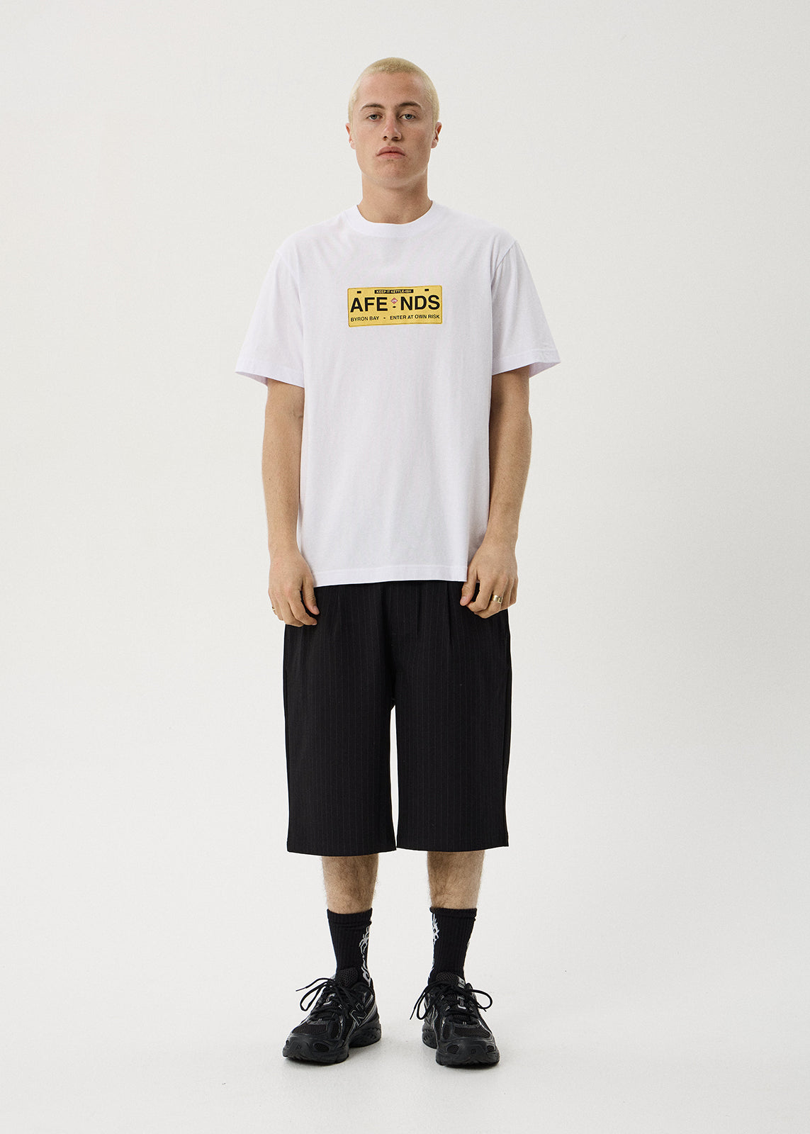 AFENDS Risk - Retro Tee - White