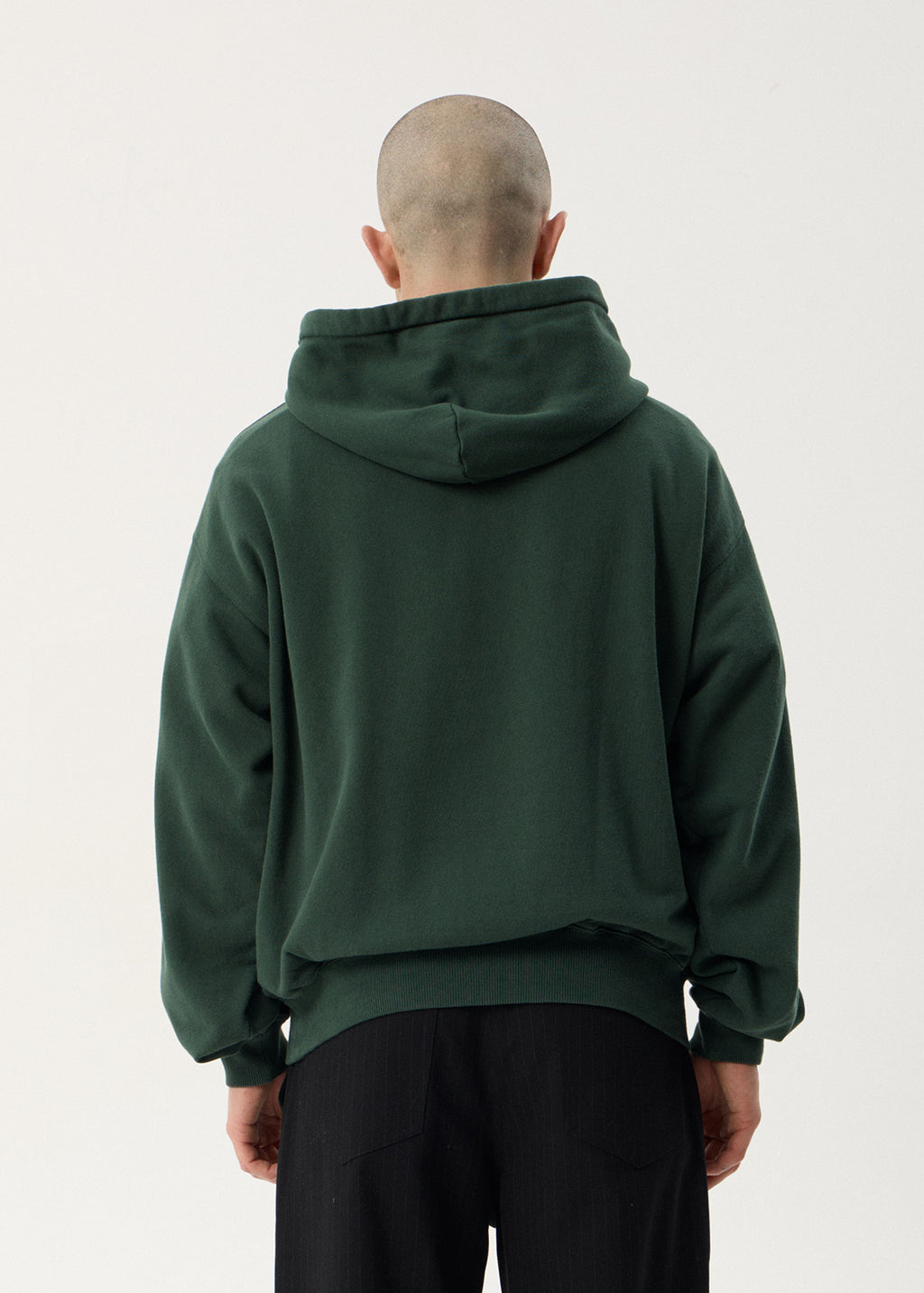 AFENDS Mens Genesis - Boxy Pull On Hood - Washed Pine