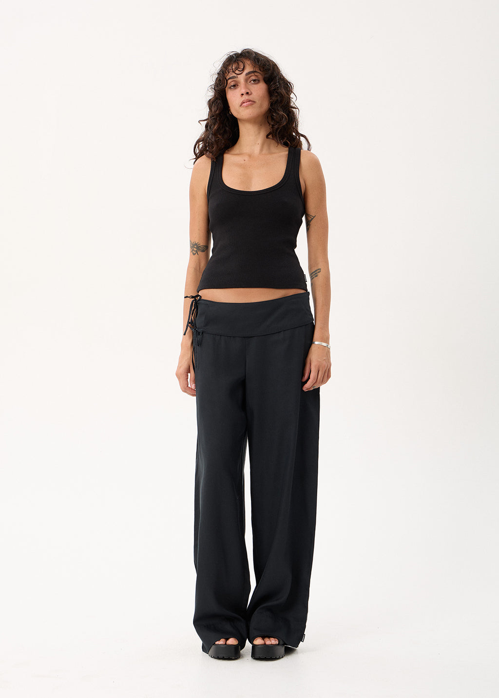 AFENDS Sofia - Wide Leg Pant - Black