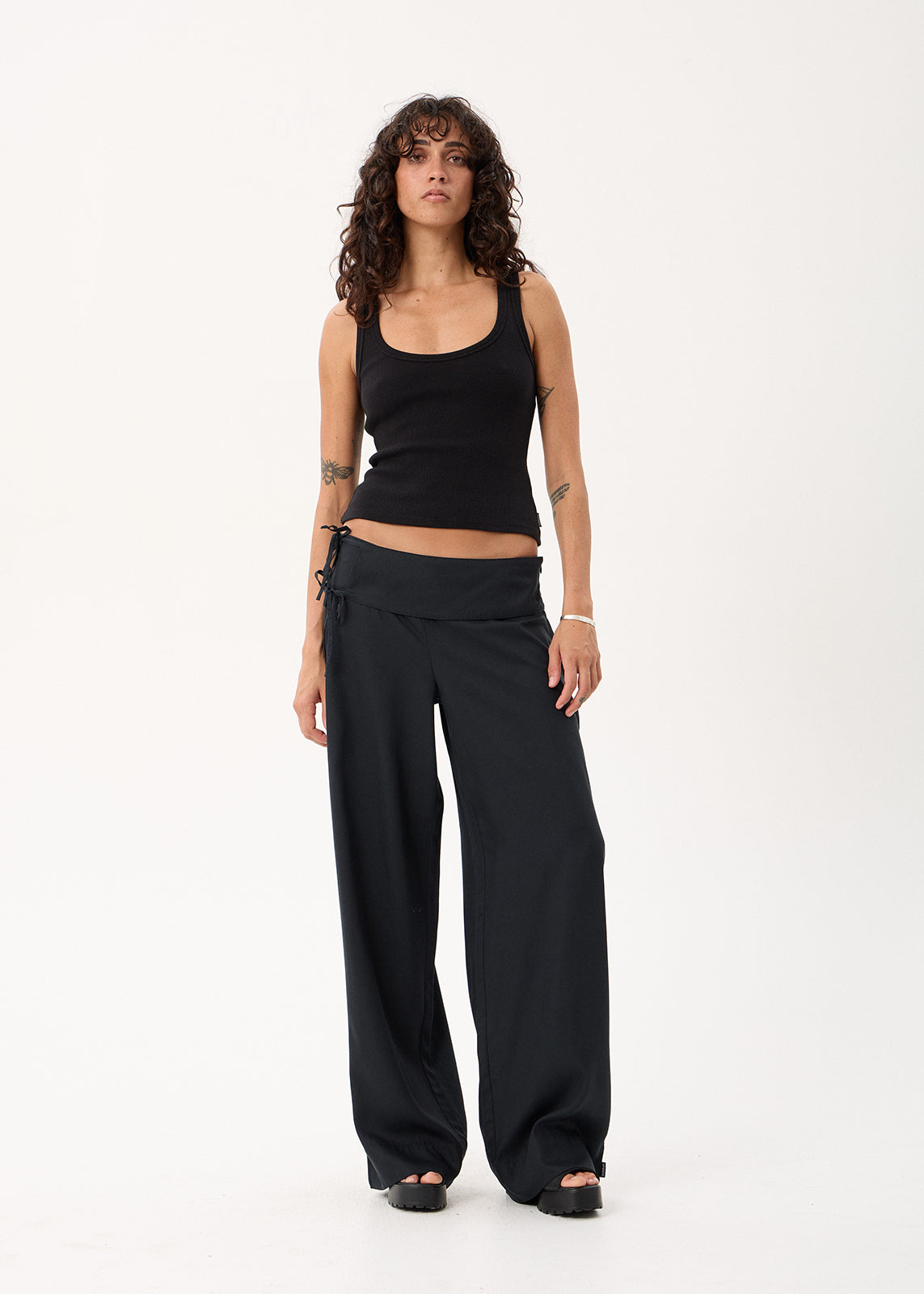 AFENDS Sofia - Wide Leg Pant - Black