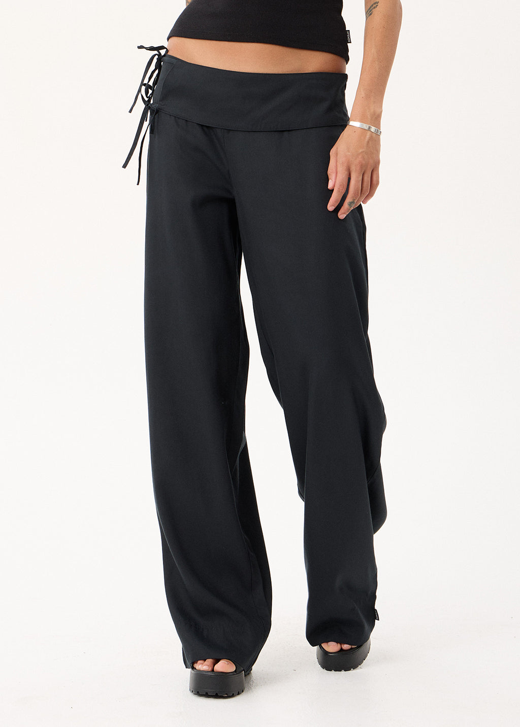AFENDS Sofia - Wide Leg Pant - Black