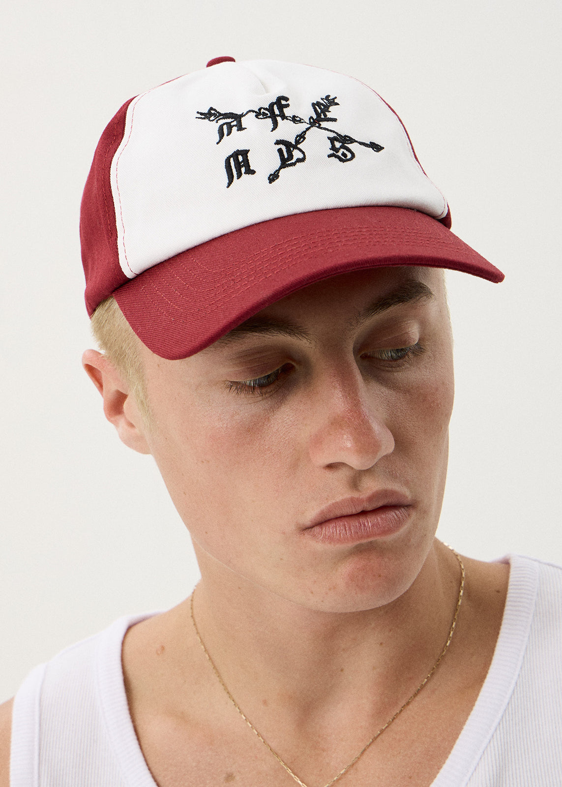 AFENDS Stem - Five Panel Cap - Cherry