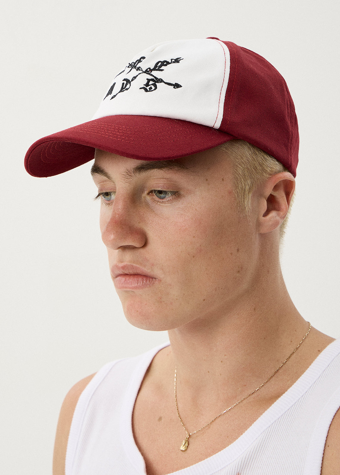 AFENDS Stem - Five Panel Cap - Cherry